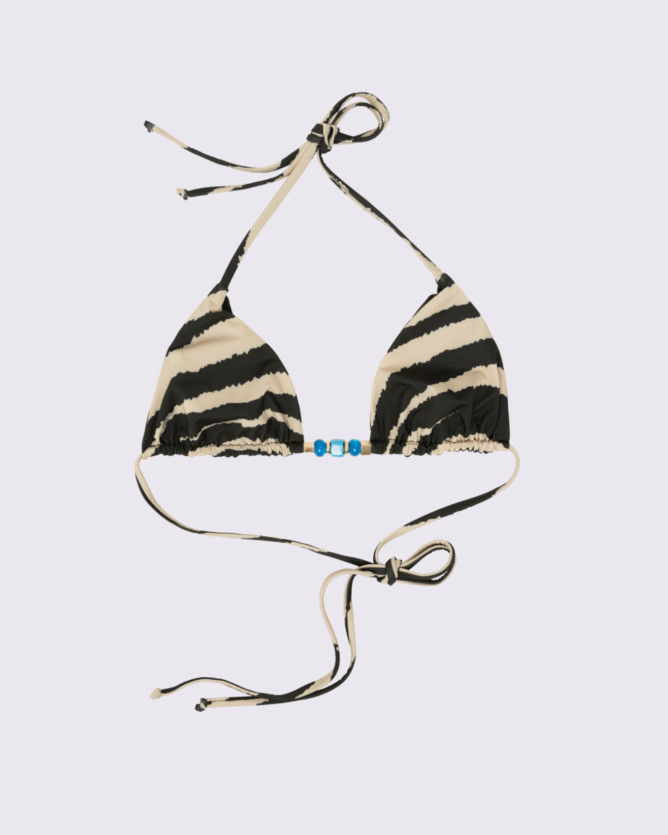 Picture of ZEBRA PRINT TRIANGLE BIKINI TOP