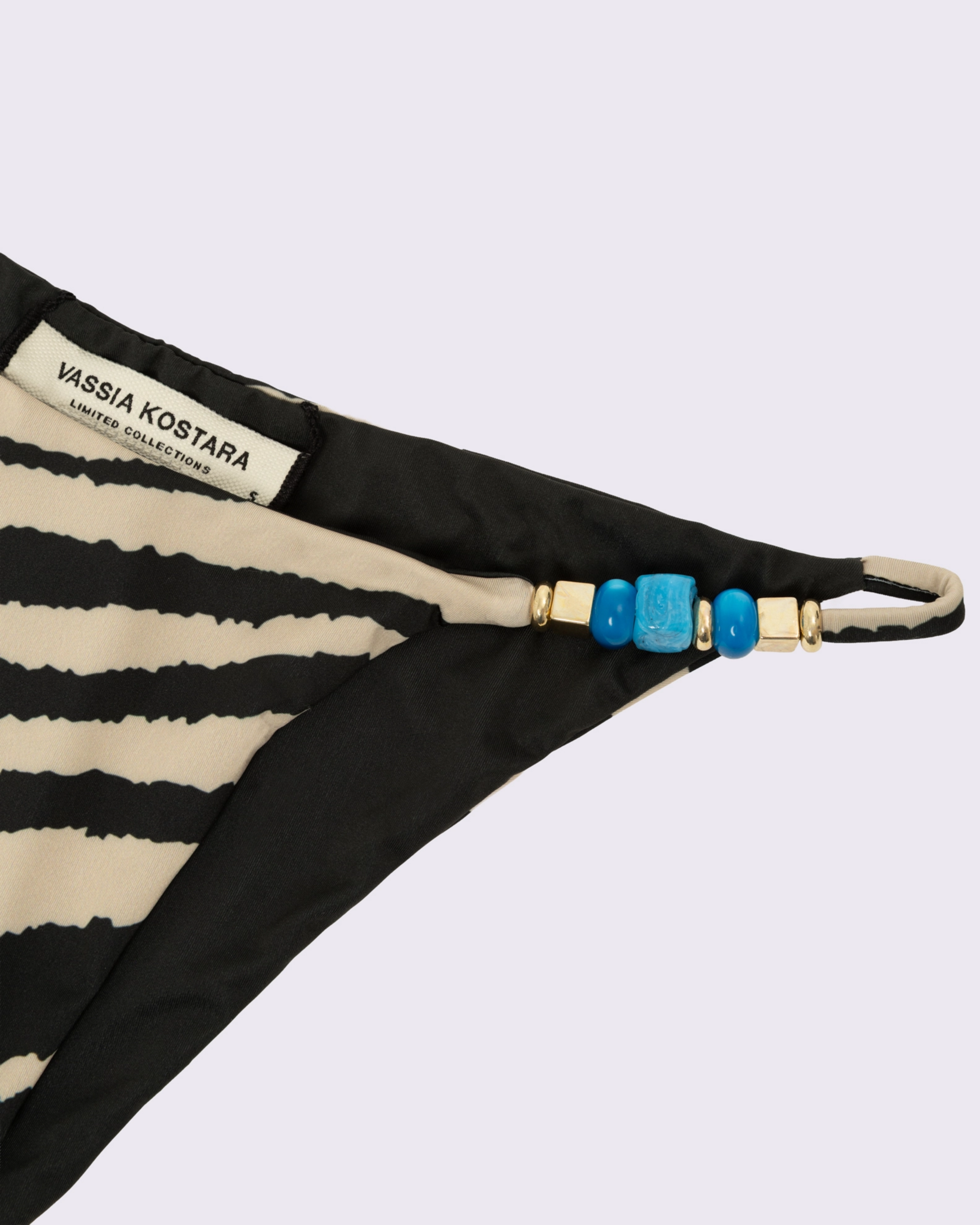Picture of ZEBRA PRINT THIN STRAP BIKINI BOTTOMS