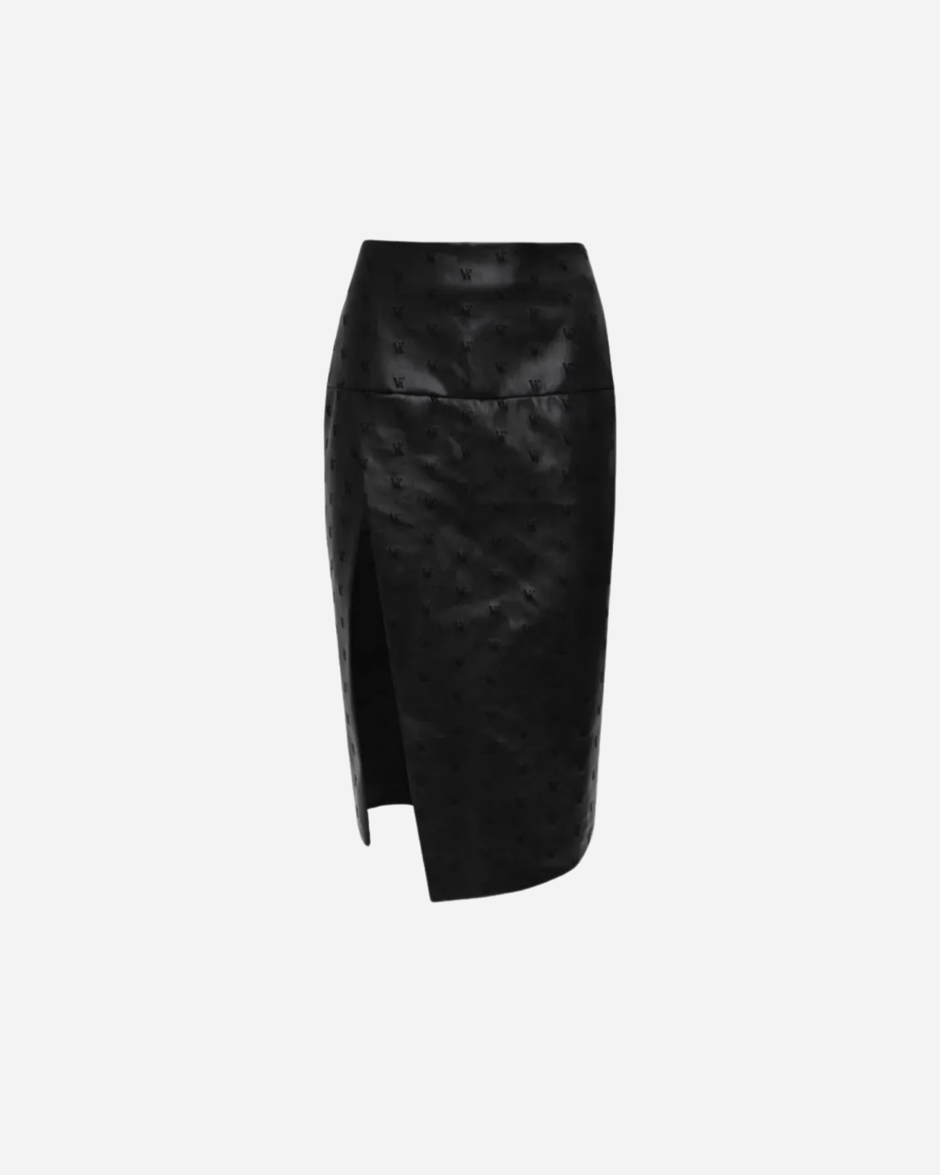 Picture of Black Faux Leather Skirt