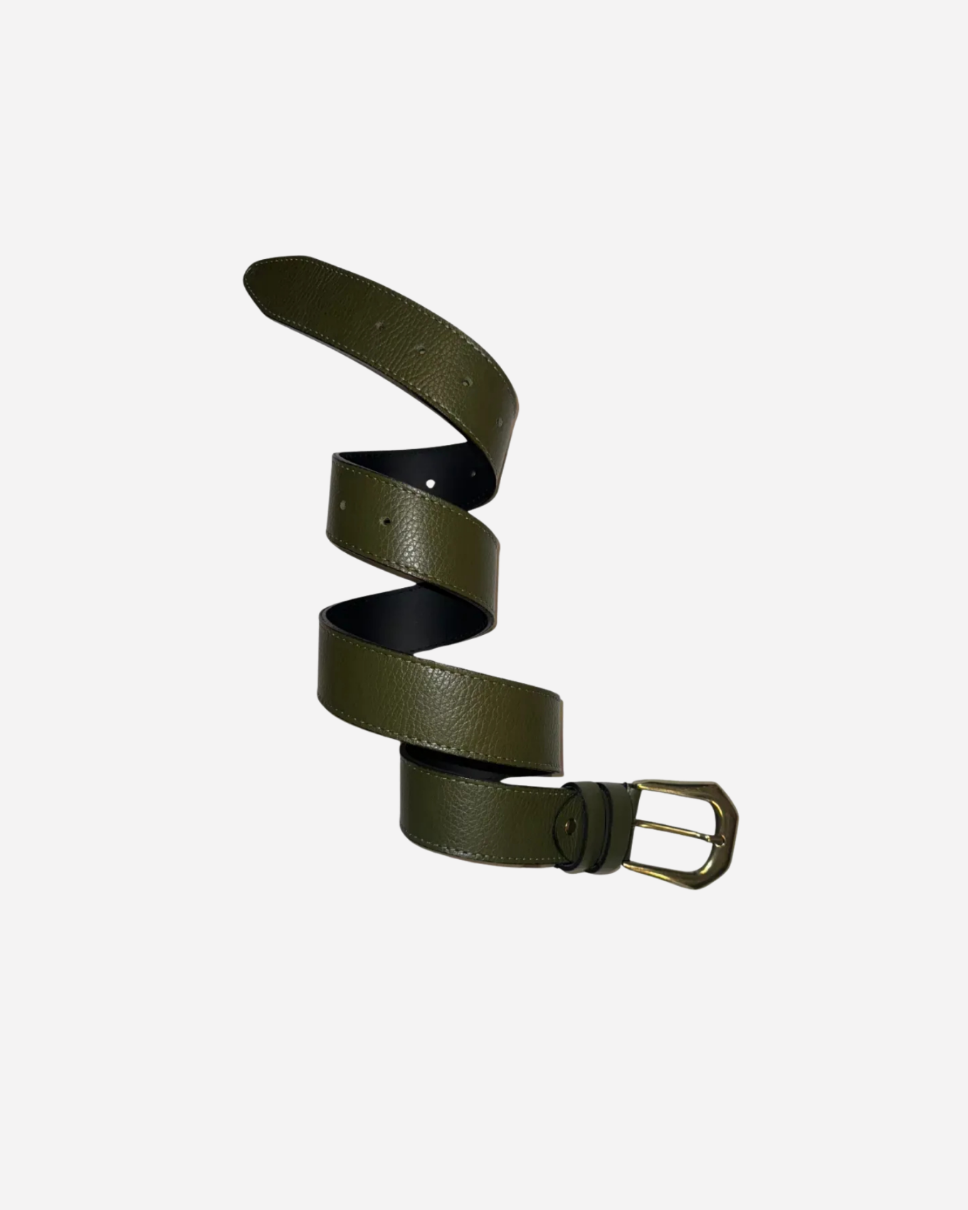 Picture of Khaki Leather Belt