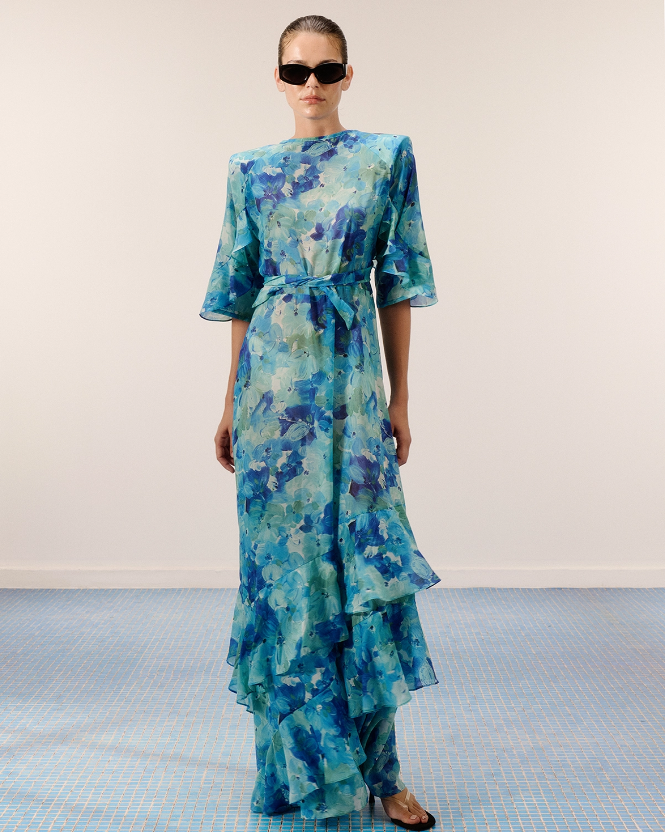 Picture of BLUE FLORAL “JUNE” DRESS