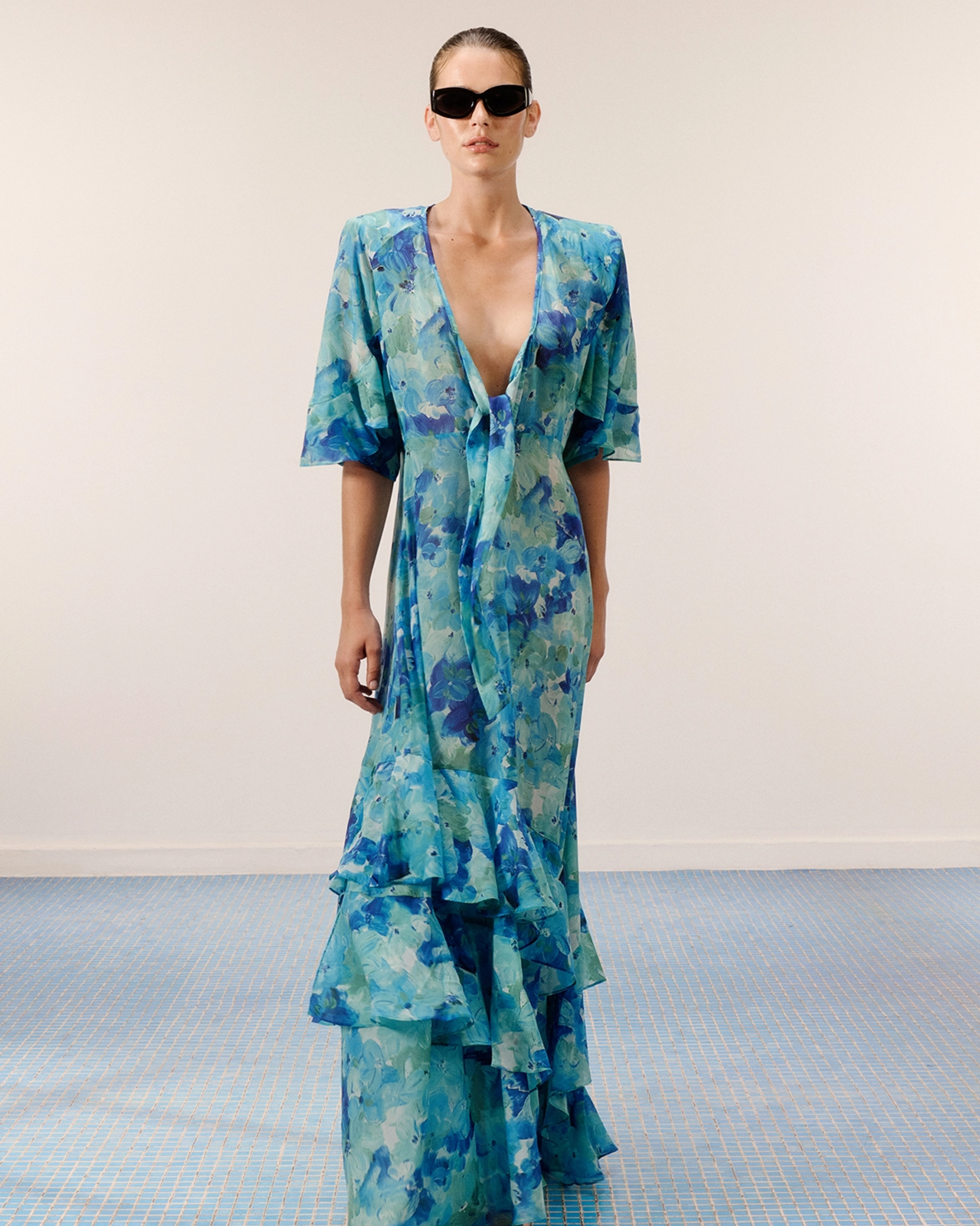 Picture of BLUE FLORAL “JUNE” DRESS