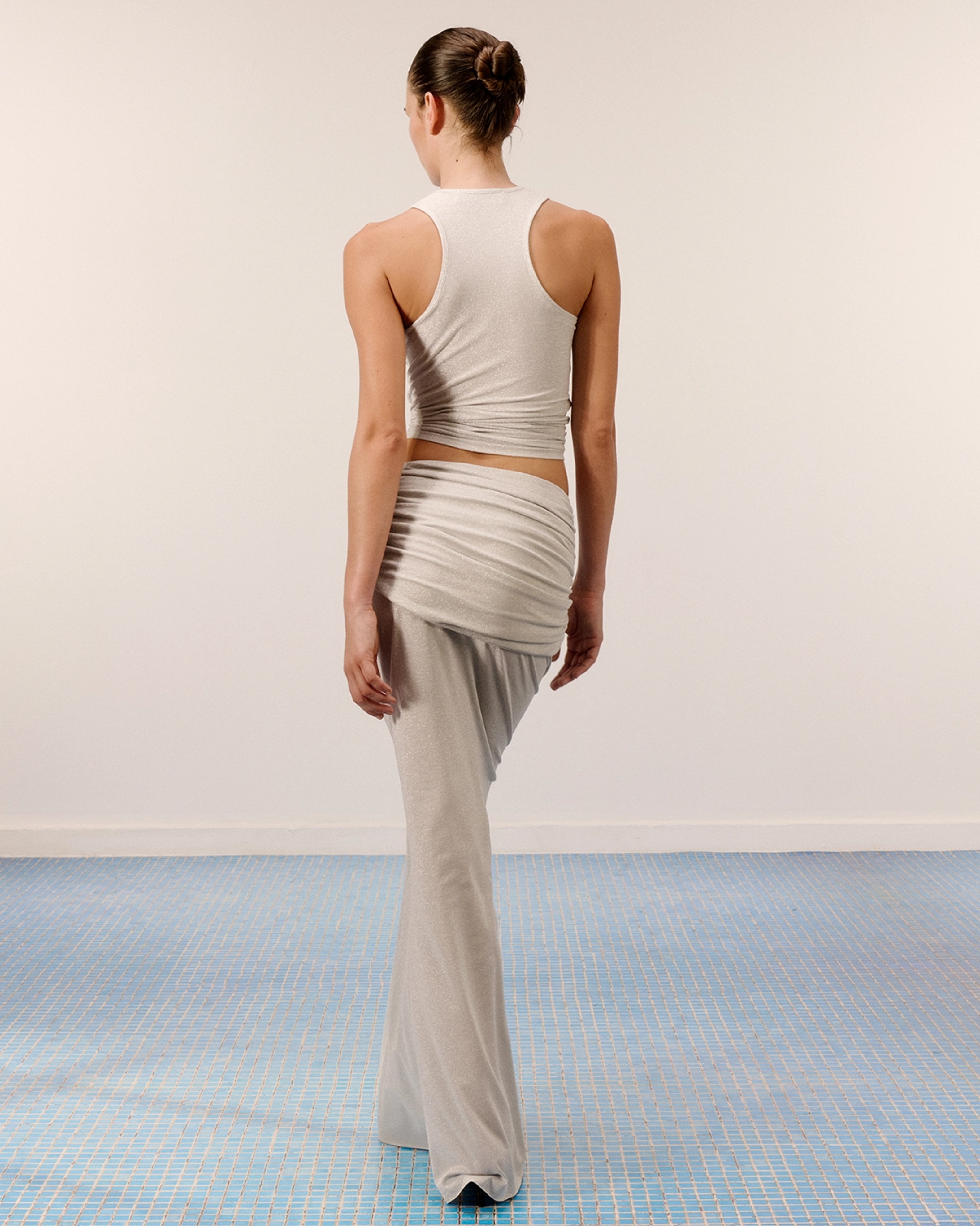 Picture of SILVER MAXI SKIRT