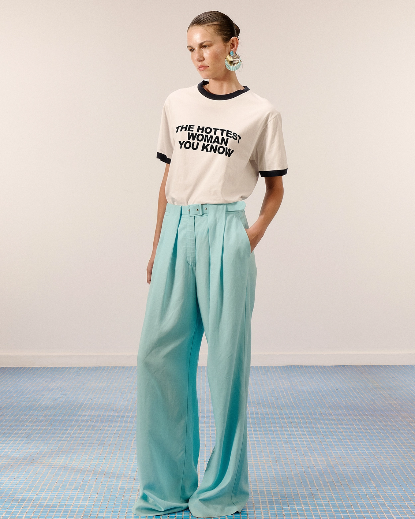 Picture of SKY BLUE SUIT PANTS