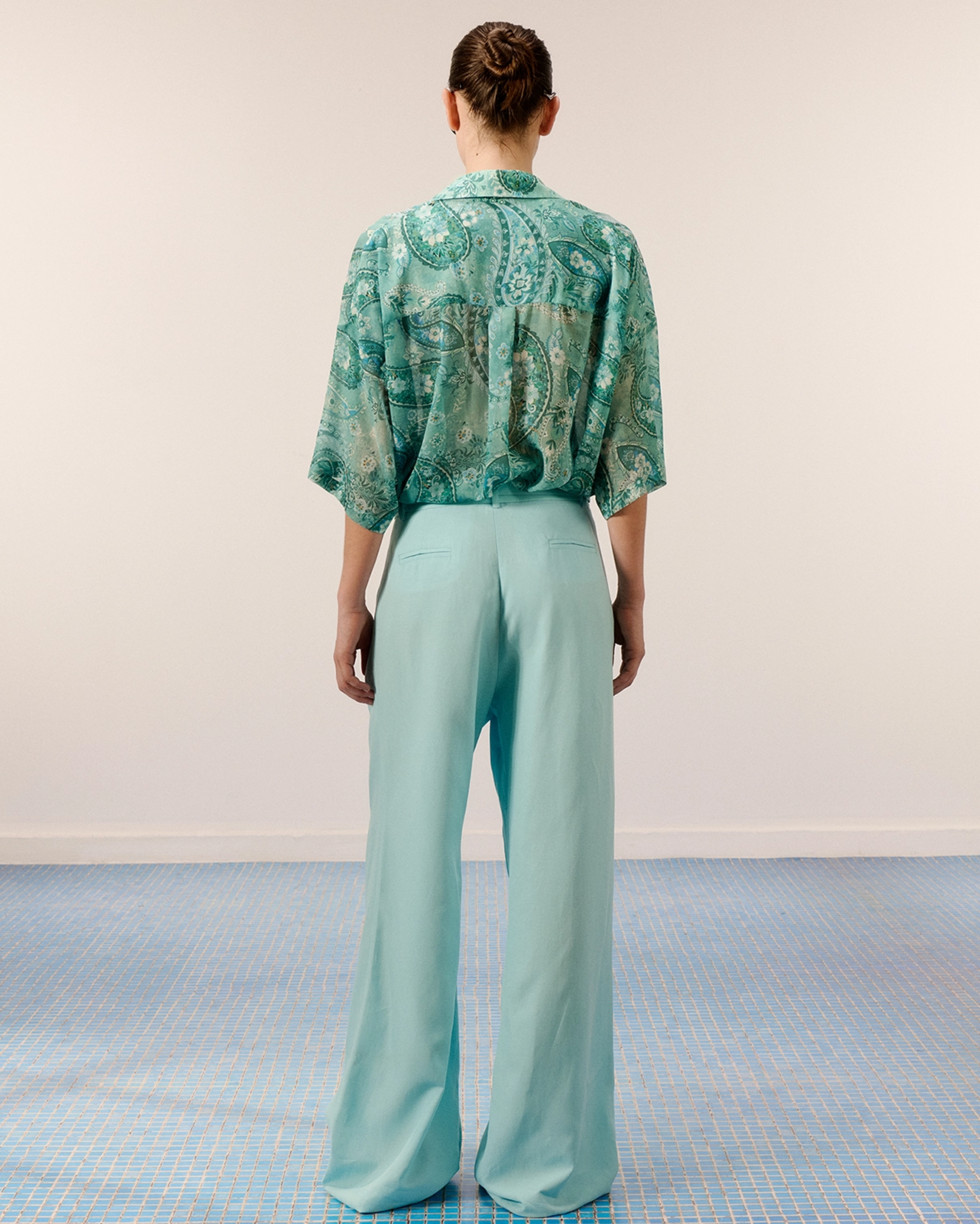 Picture of SKY BLUE SUIT PANTS
