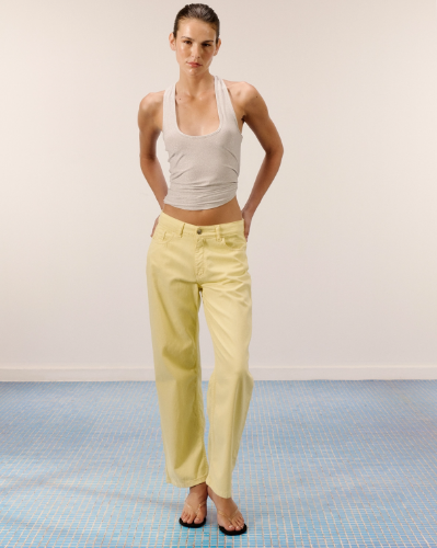 Picture of LEMON YELLOW MID-RISE JEANS