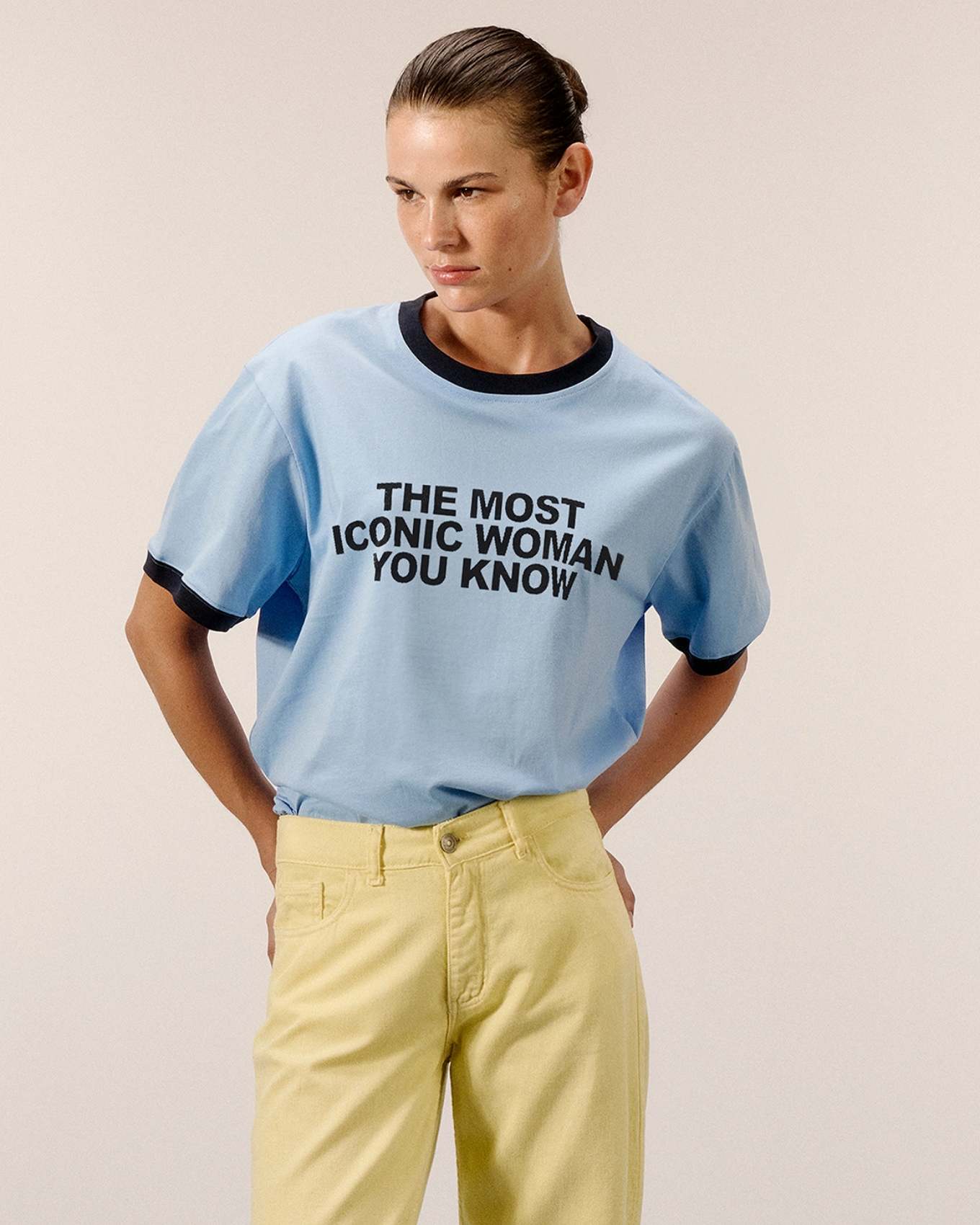 Picture of BABY BLUE RINGER TEE