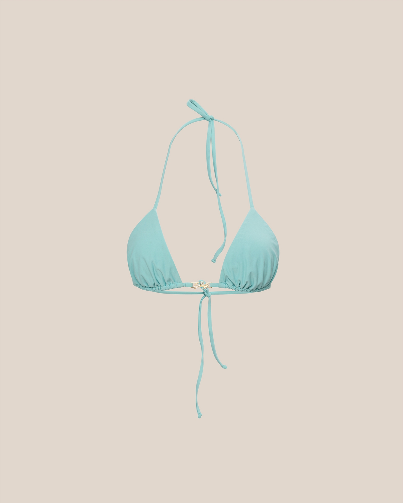 Picture of TURQUOISE TRIANGLE BIKINI TOP