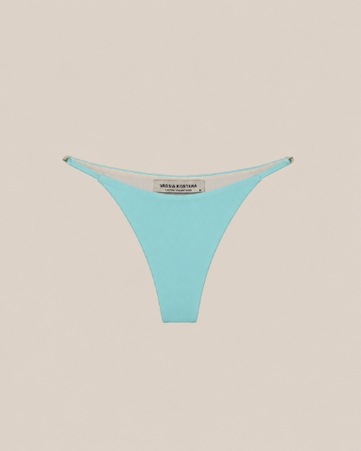Picture of TURQUOISE THIN STRAP BIKINI BOTTOMS