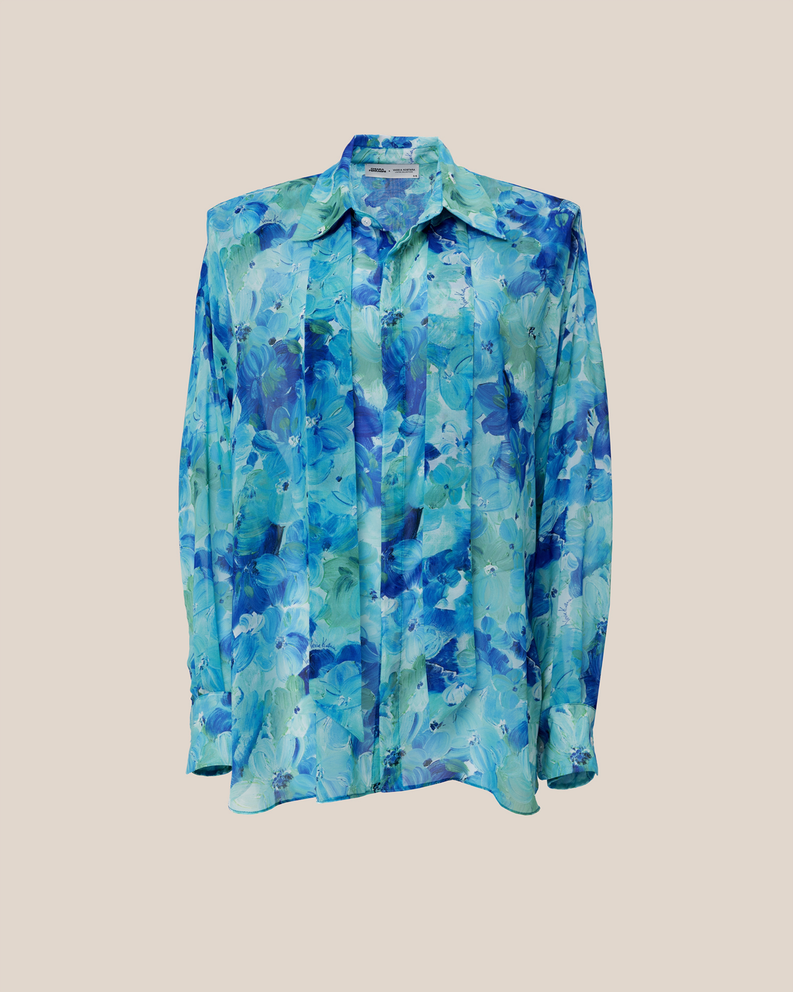 Picture of BLUE FLORAL OS SHIRT