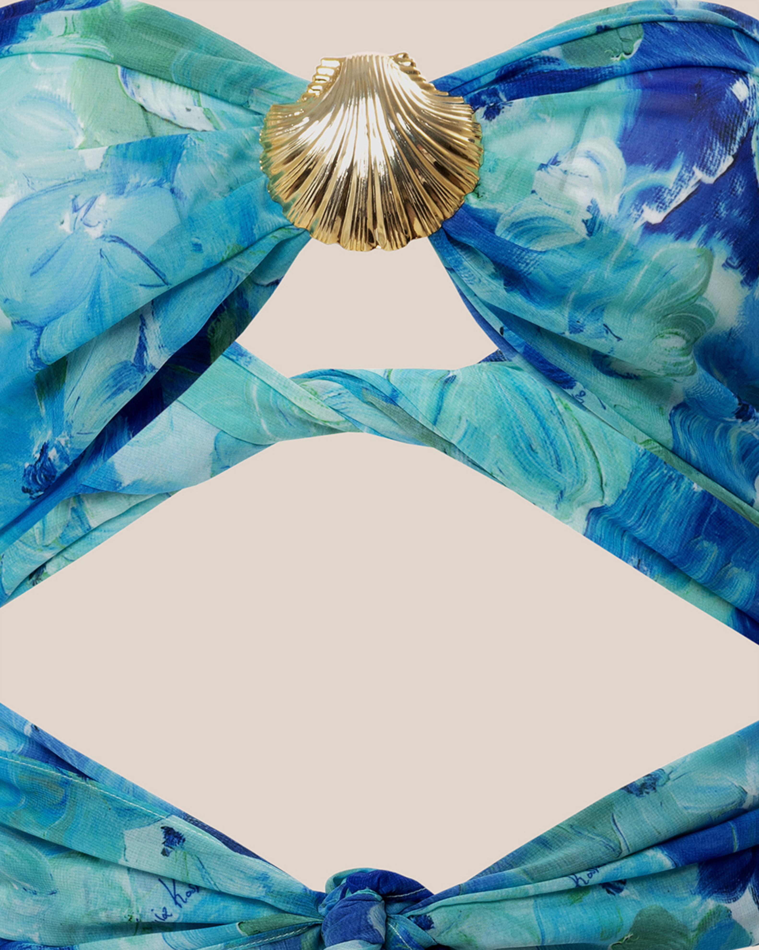 Picture of BLUE FLORAL MINI SKIRT