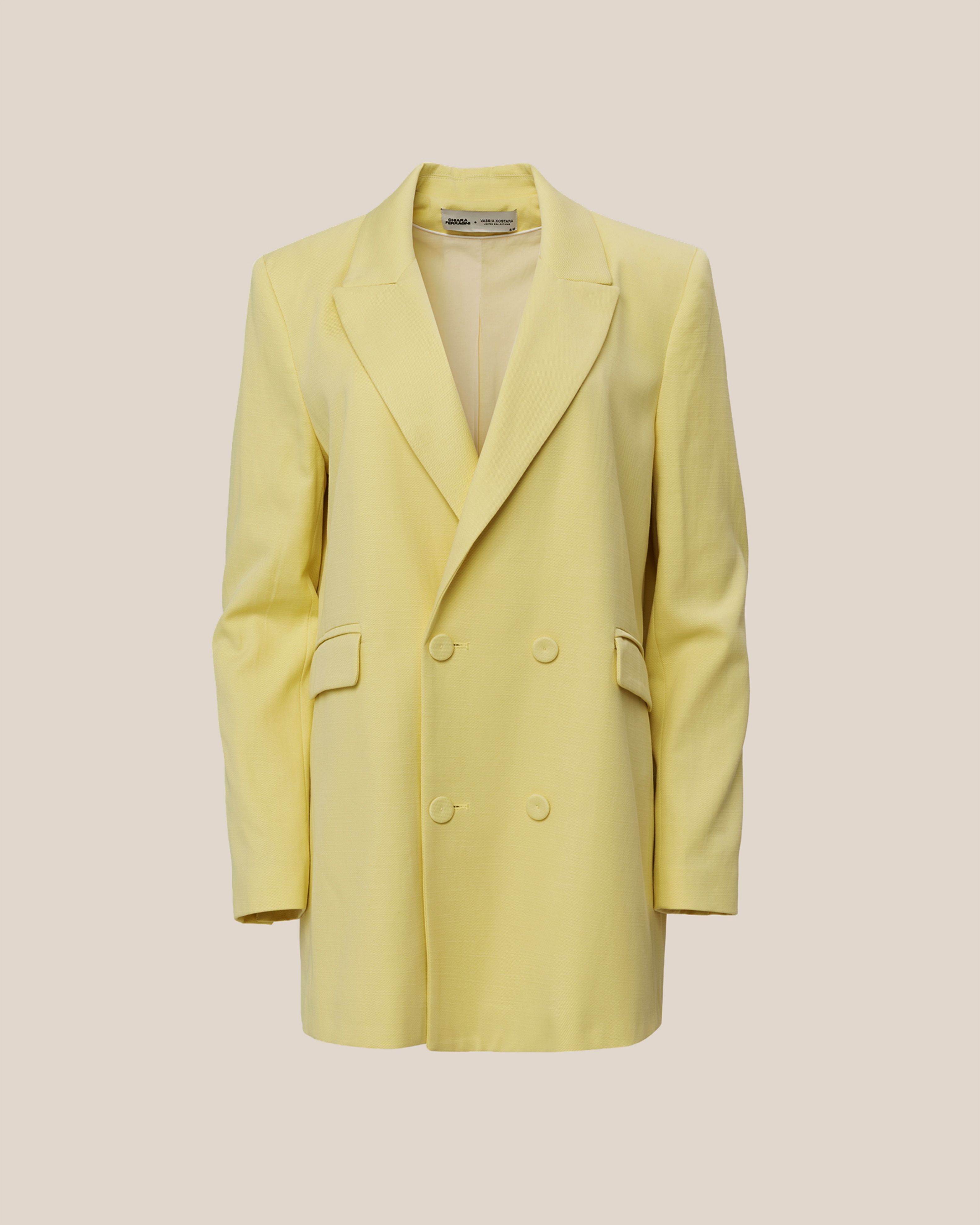 Picture of LEMON YELLOW DOUBLE-BREASTED BLAZER