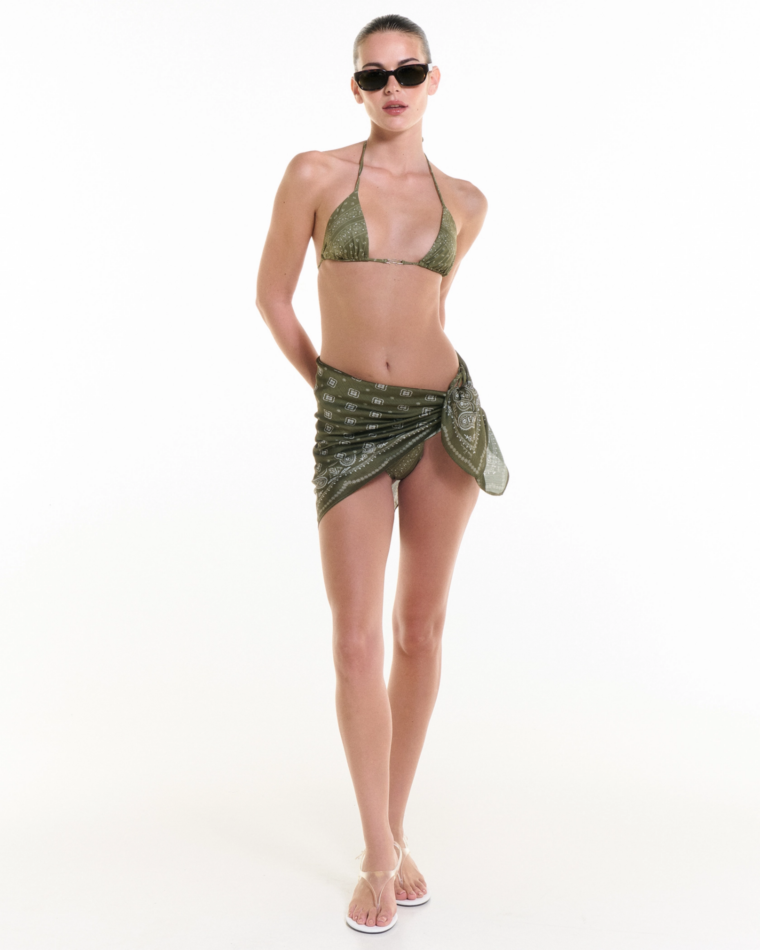 Picture of OLIVE BANDANA TOP/BAG