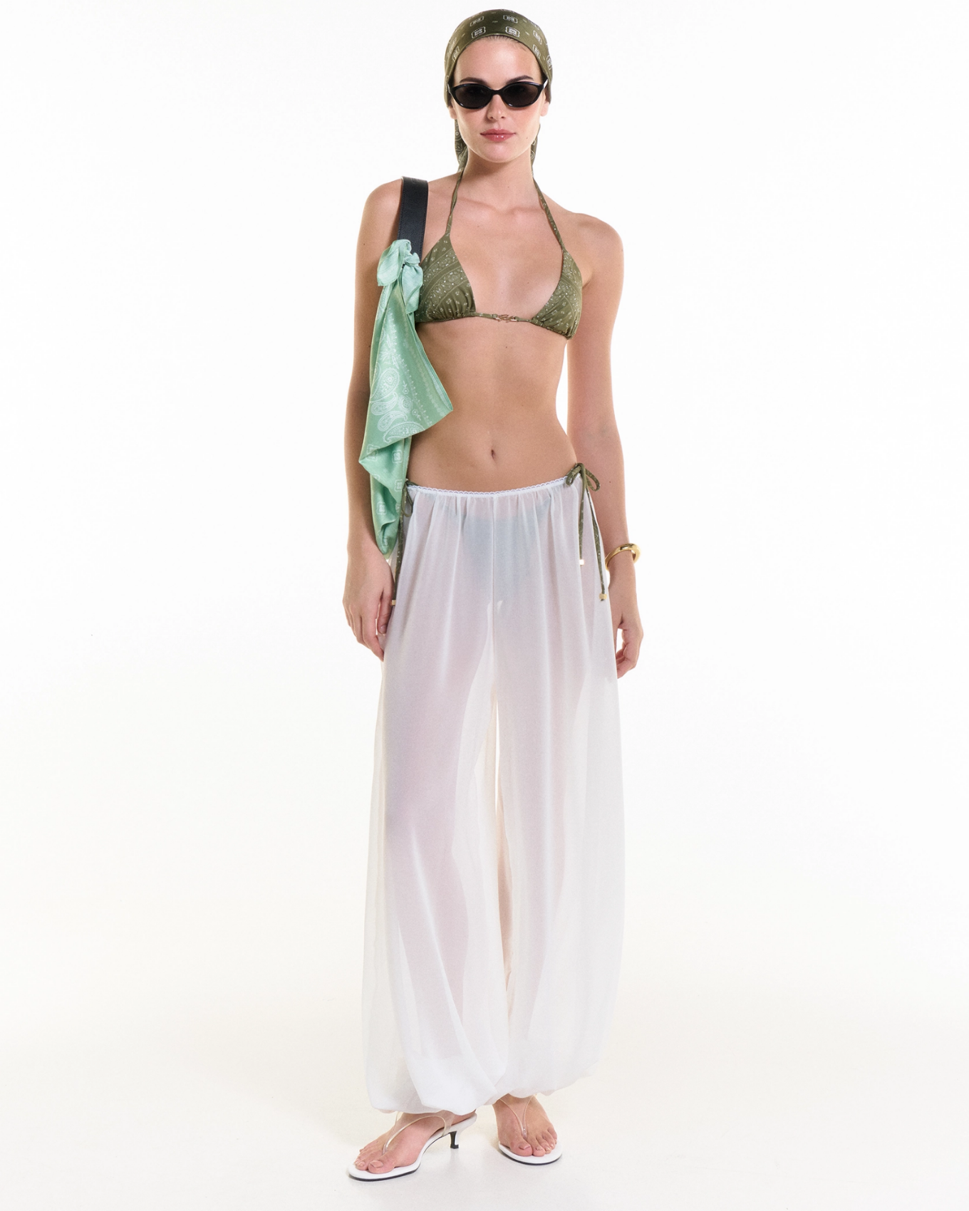 Picture of WHITE SHEER PANTS