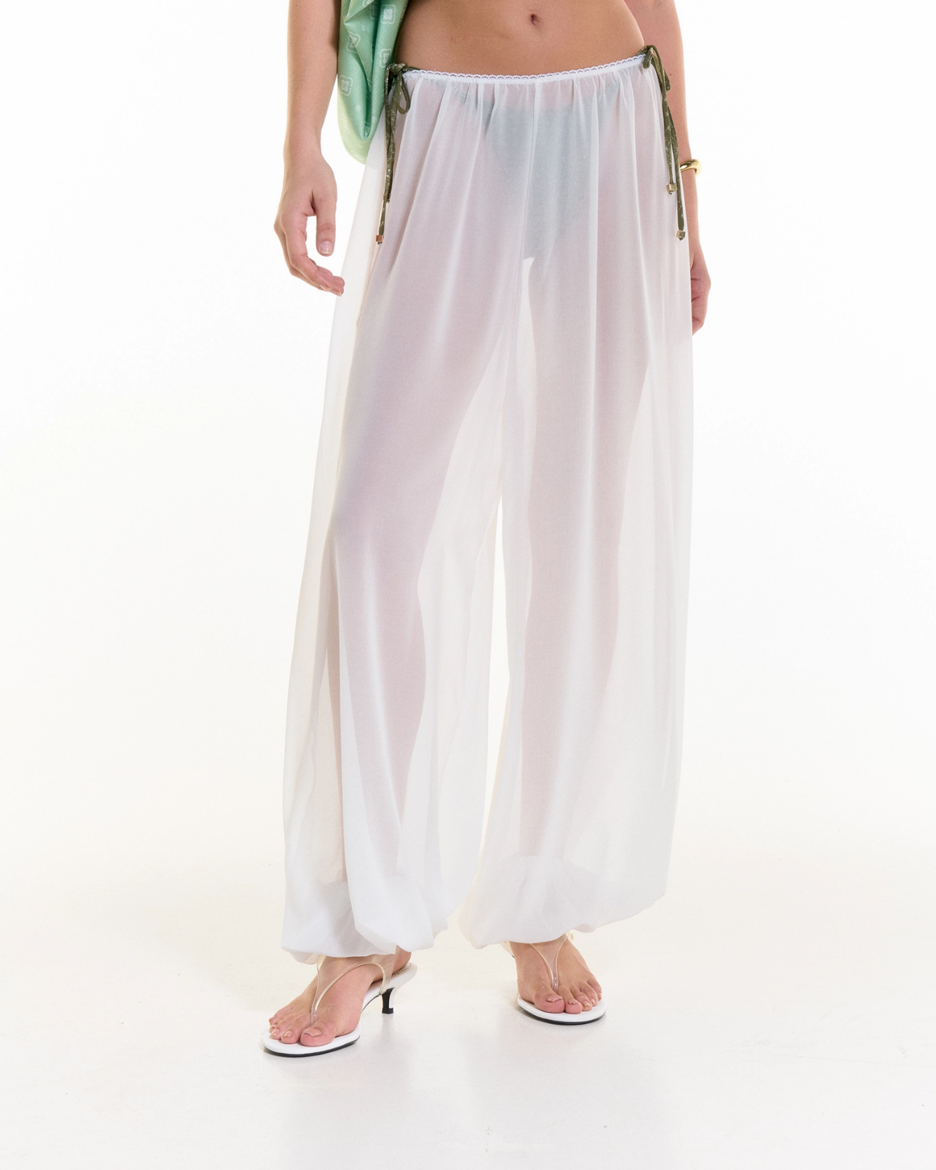Picture of WHITE SHEER PANTS