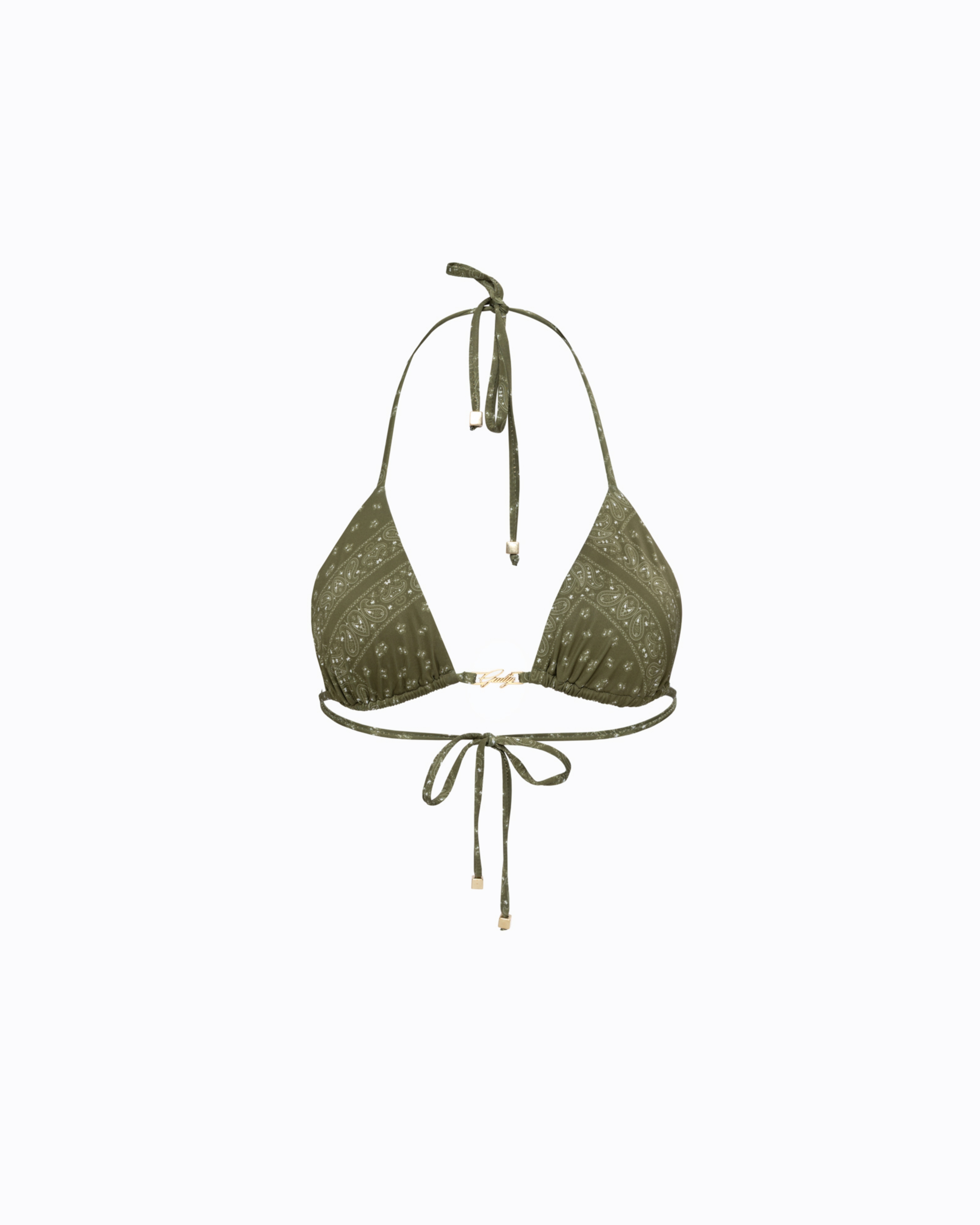 Picture of OLIVE TRIANGLE BIKINI TOP
