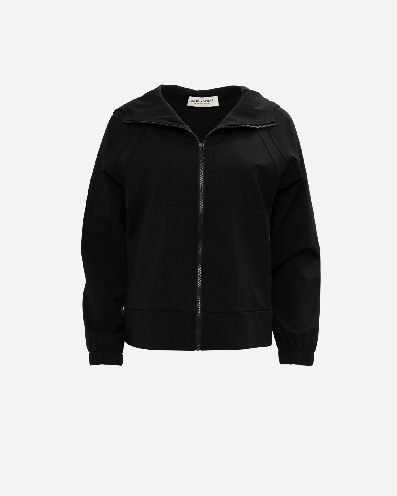 Picture of BLACK HOODED SPORTS JACKET
