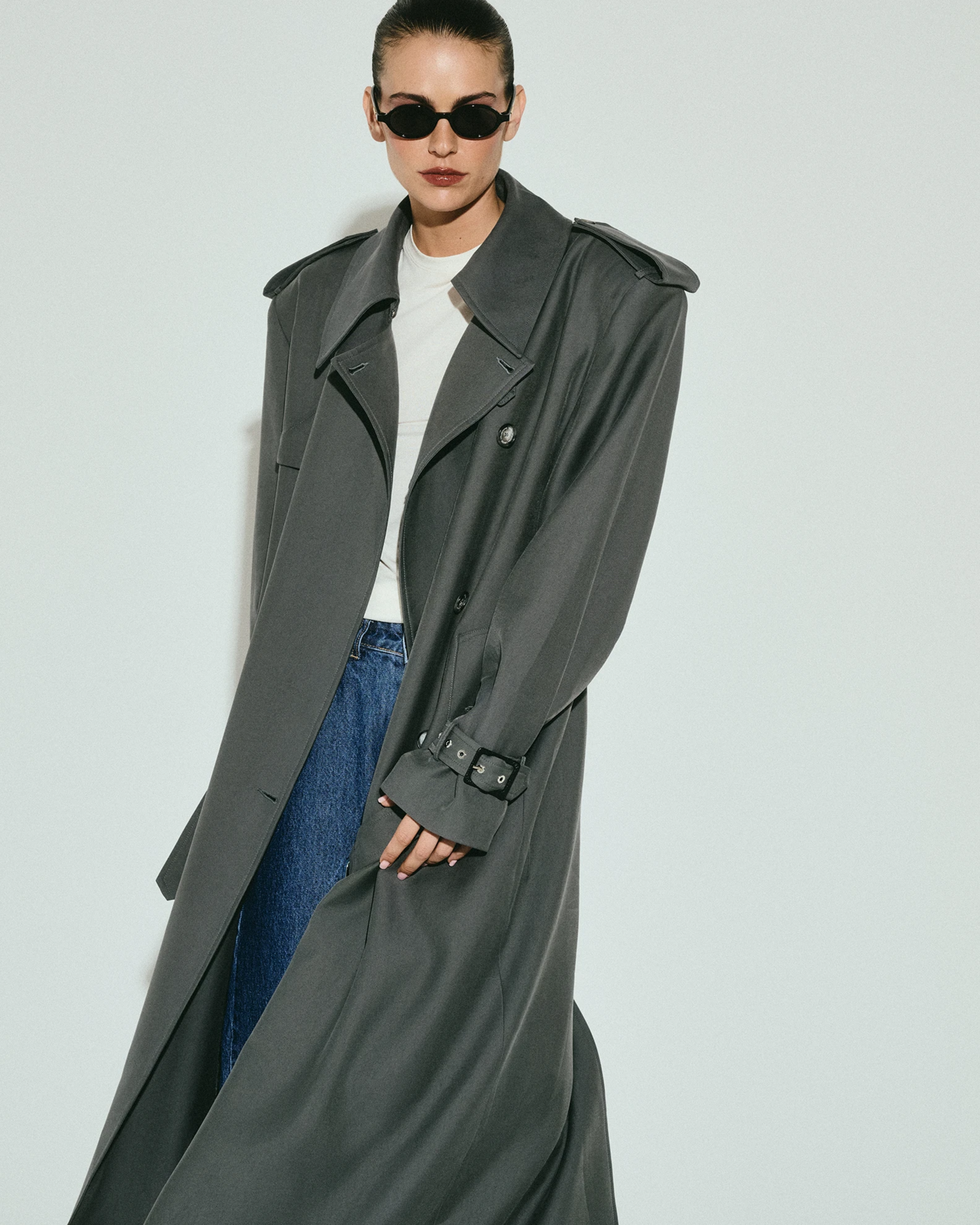 Picture of CHARCOAL TRENCH COAT