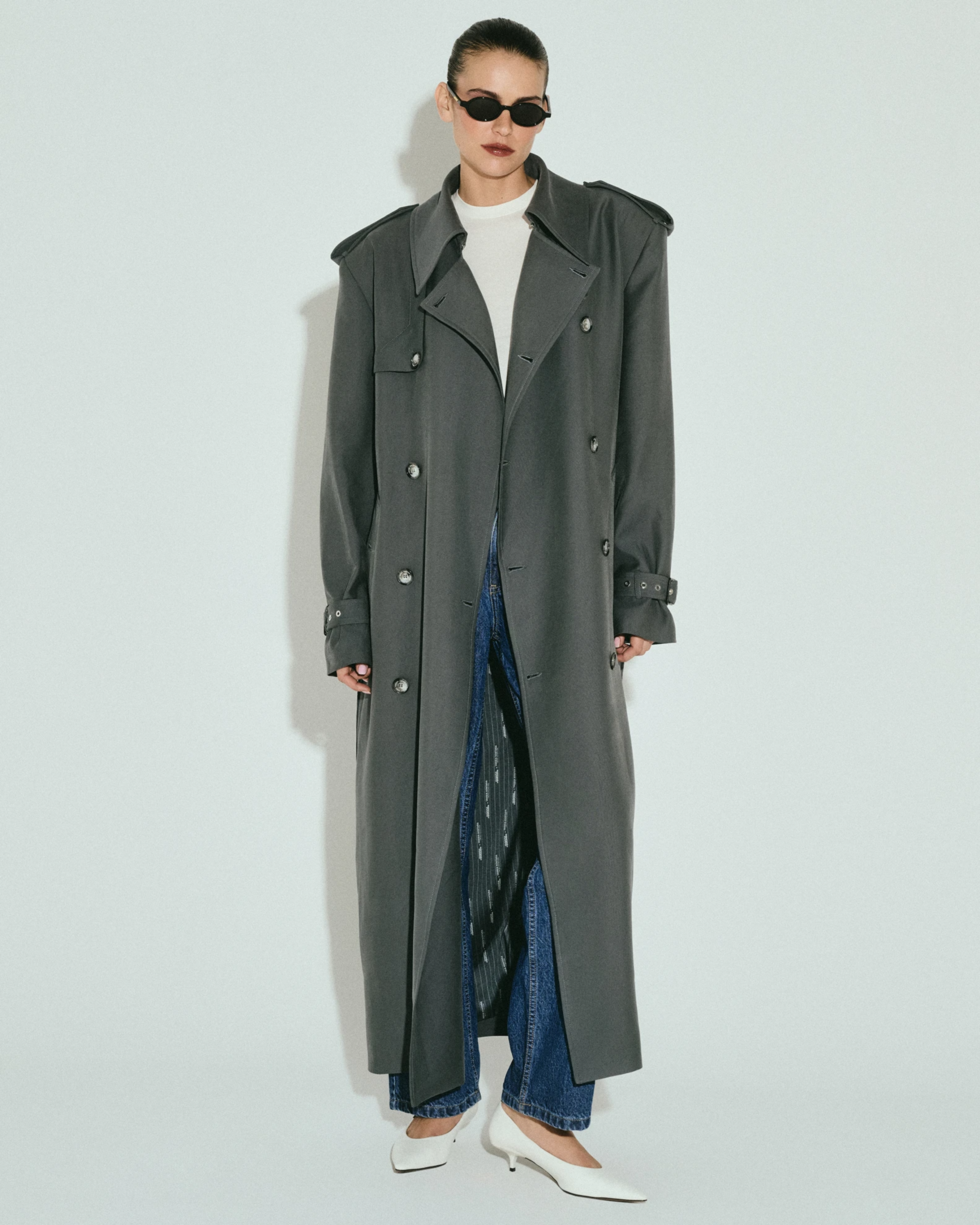 Picture of CHARCOAL TRENCH COAT