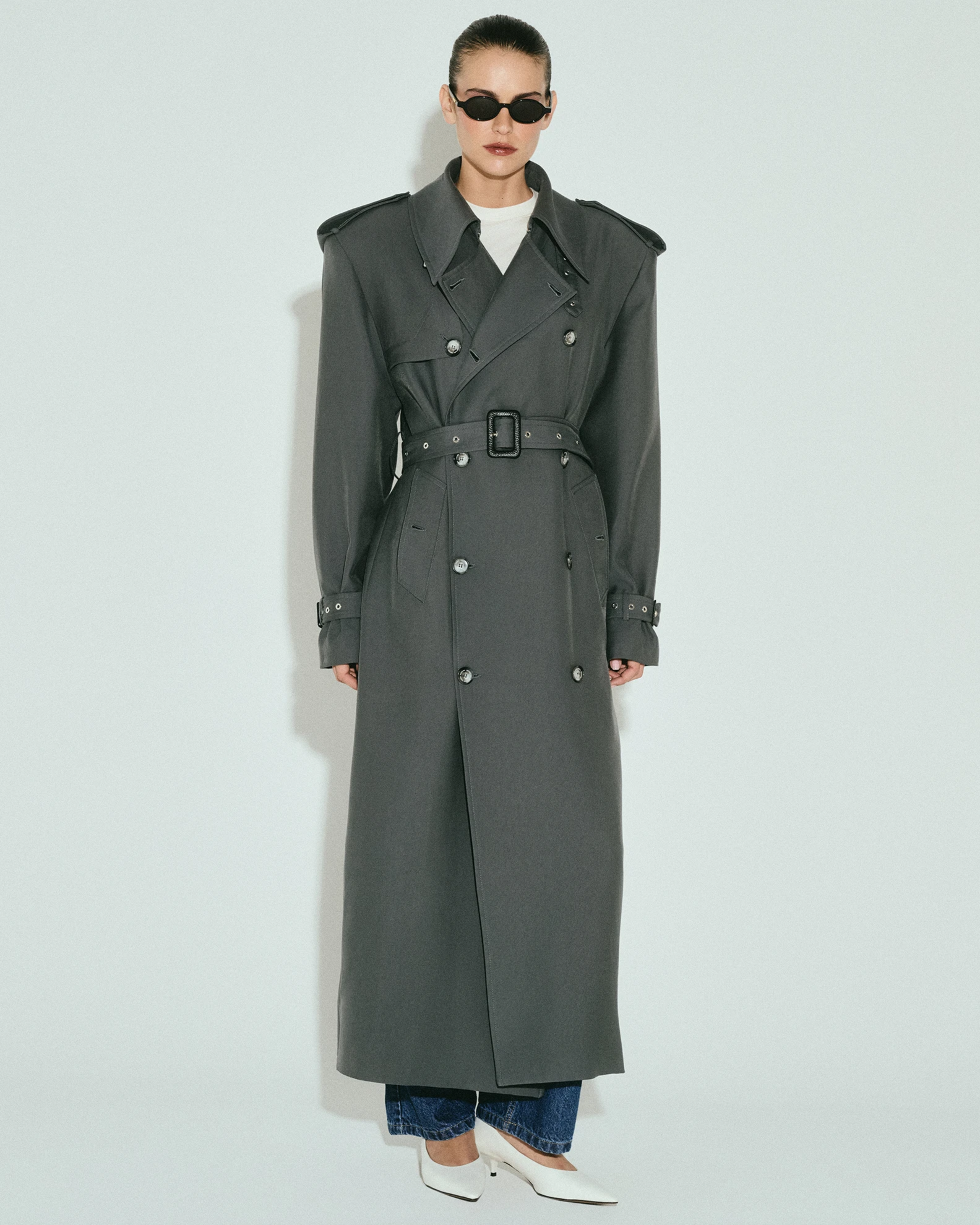 Picture of CHARCOAL TRENCH COAT