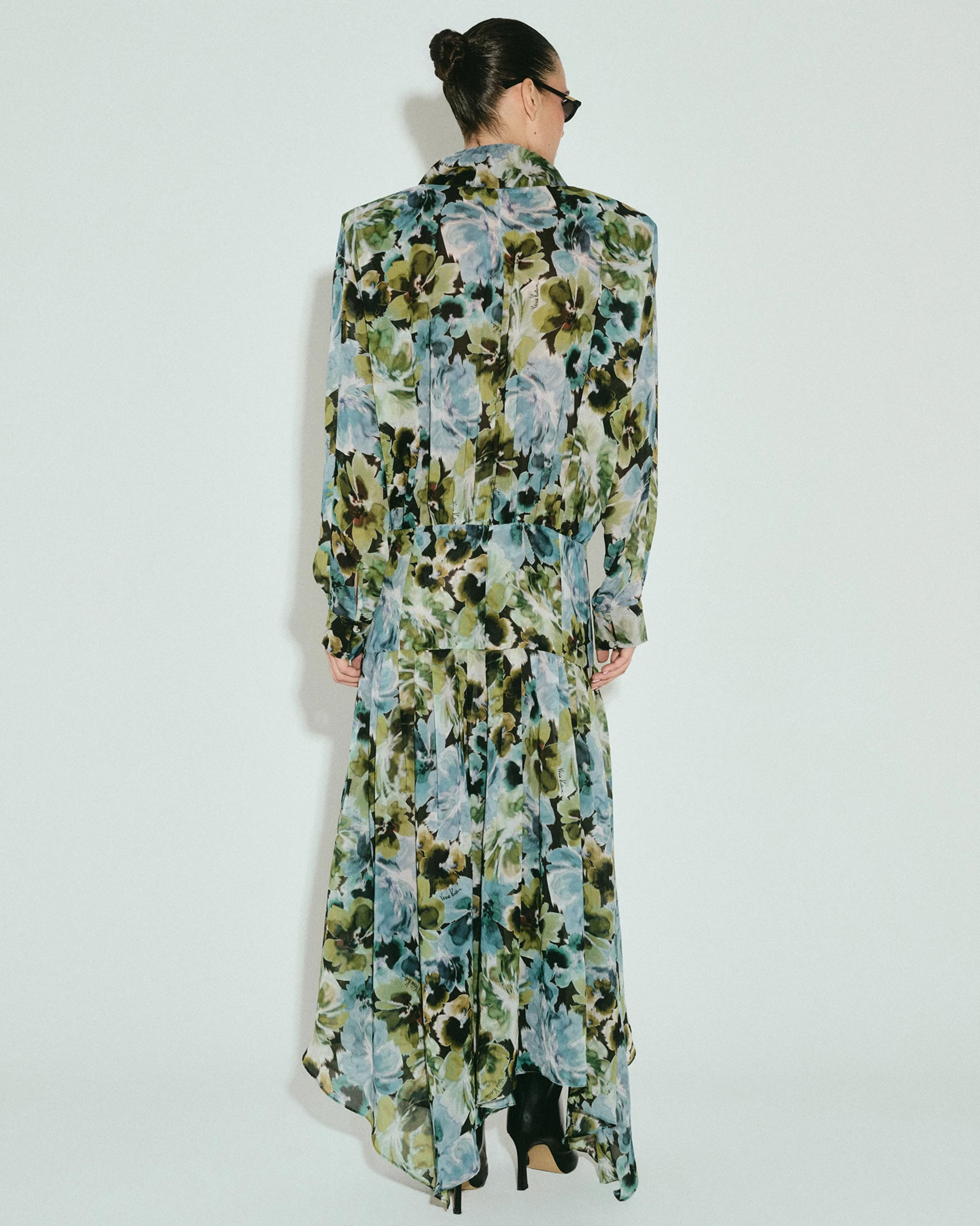 Picture of OCTOBER BLOOM ASYMMETRICAL DRESS