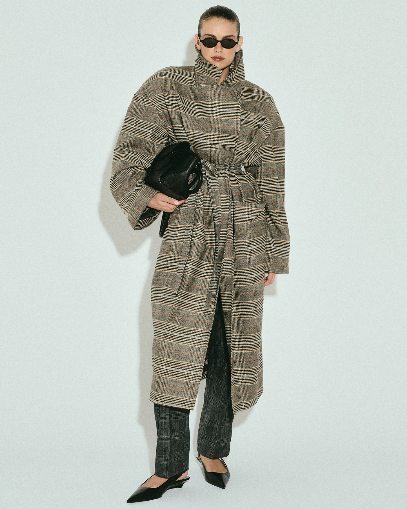 Picture of HERITAGE CHECK BELTED COAT