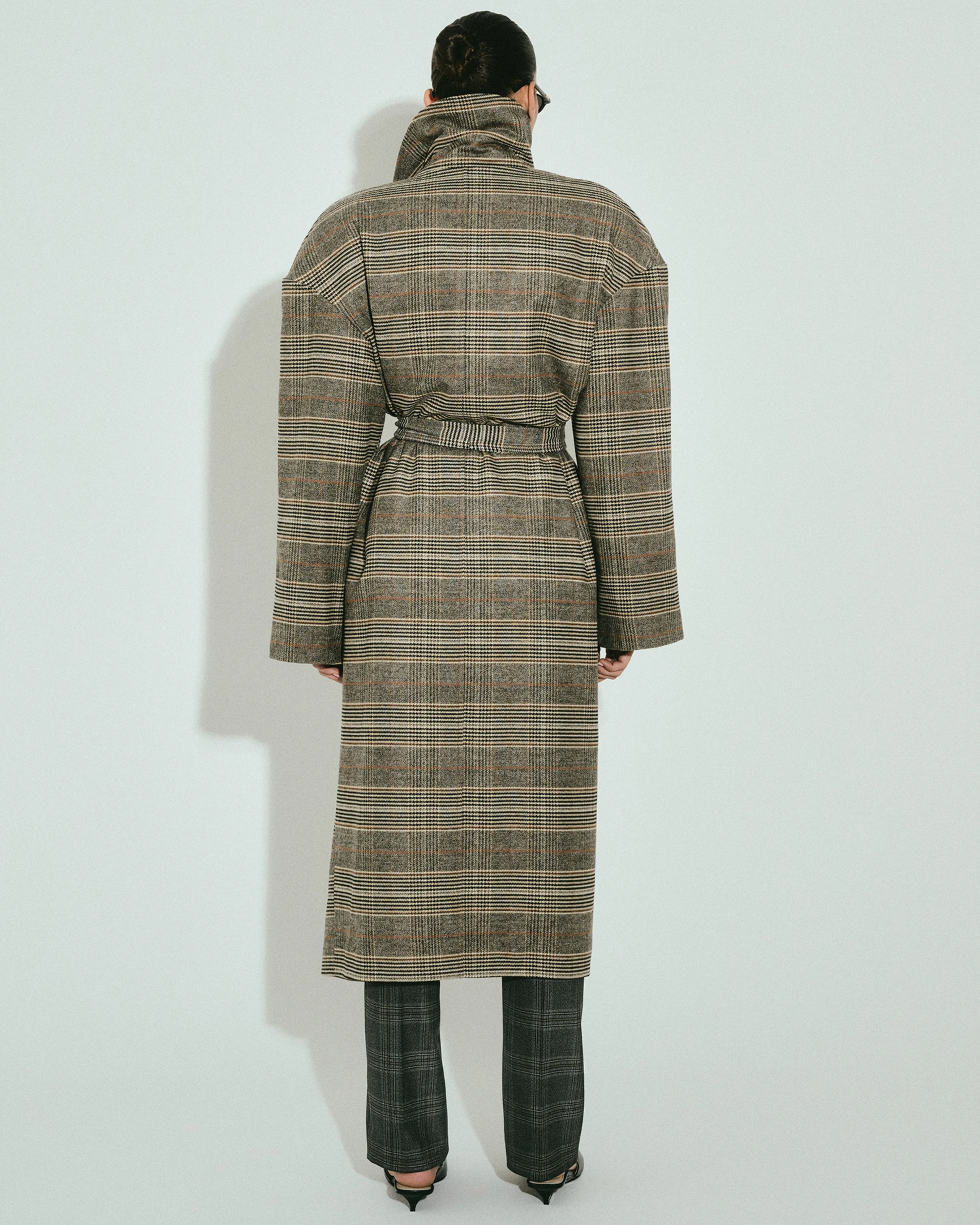 Picture of HERITAGE CHECK BELTED COAT