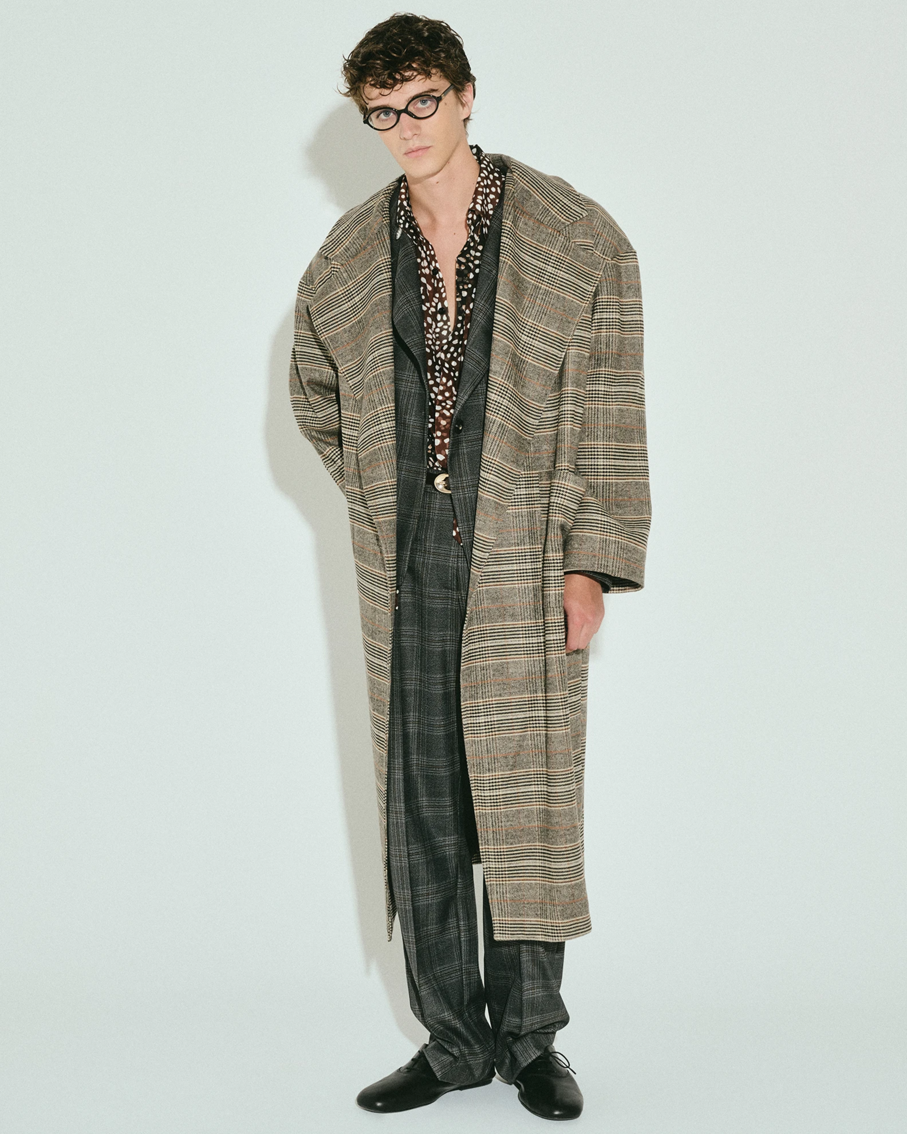 Picture of HERITAGE CHECK BELTED COAT