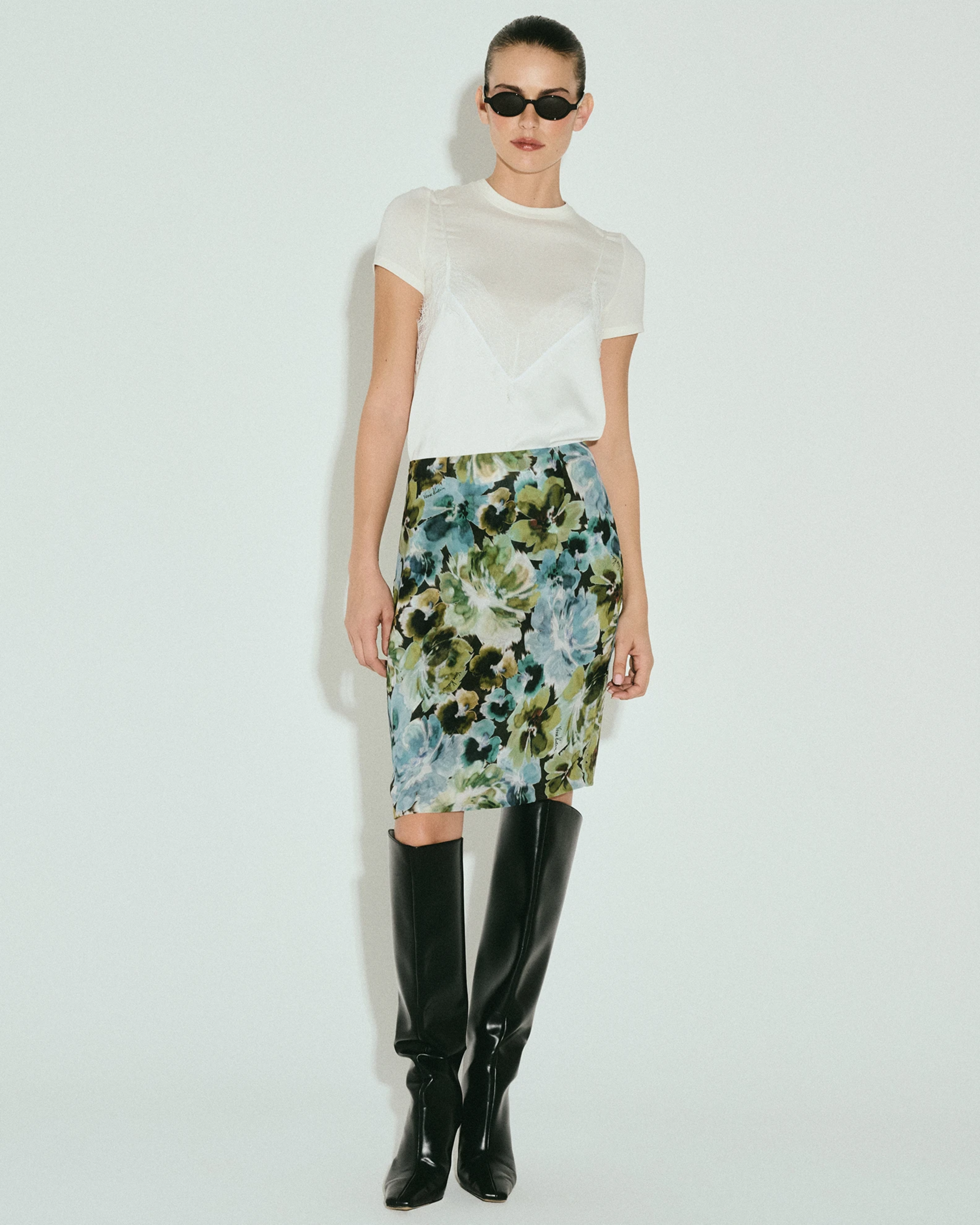 Picture of LAYERED FLORAL SKIRT SET