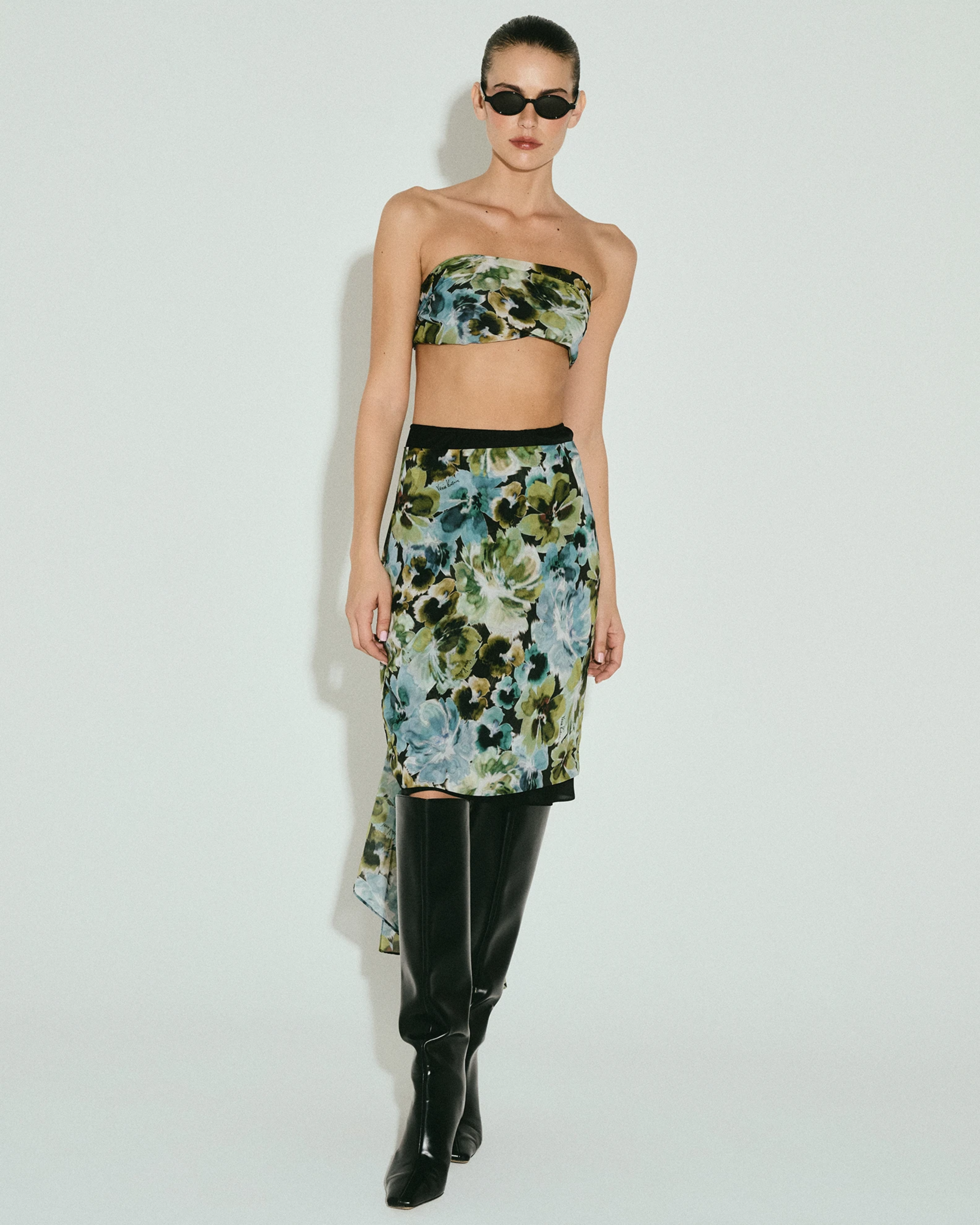 Picture of LAYERED FLORAL SKIRT SET