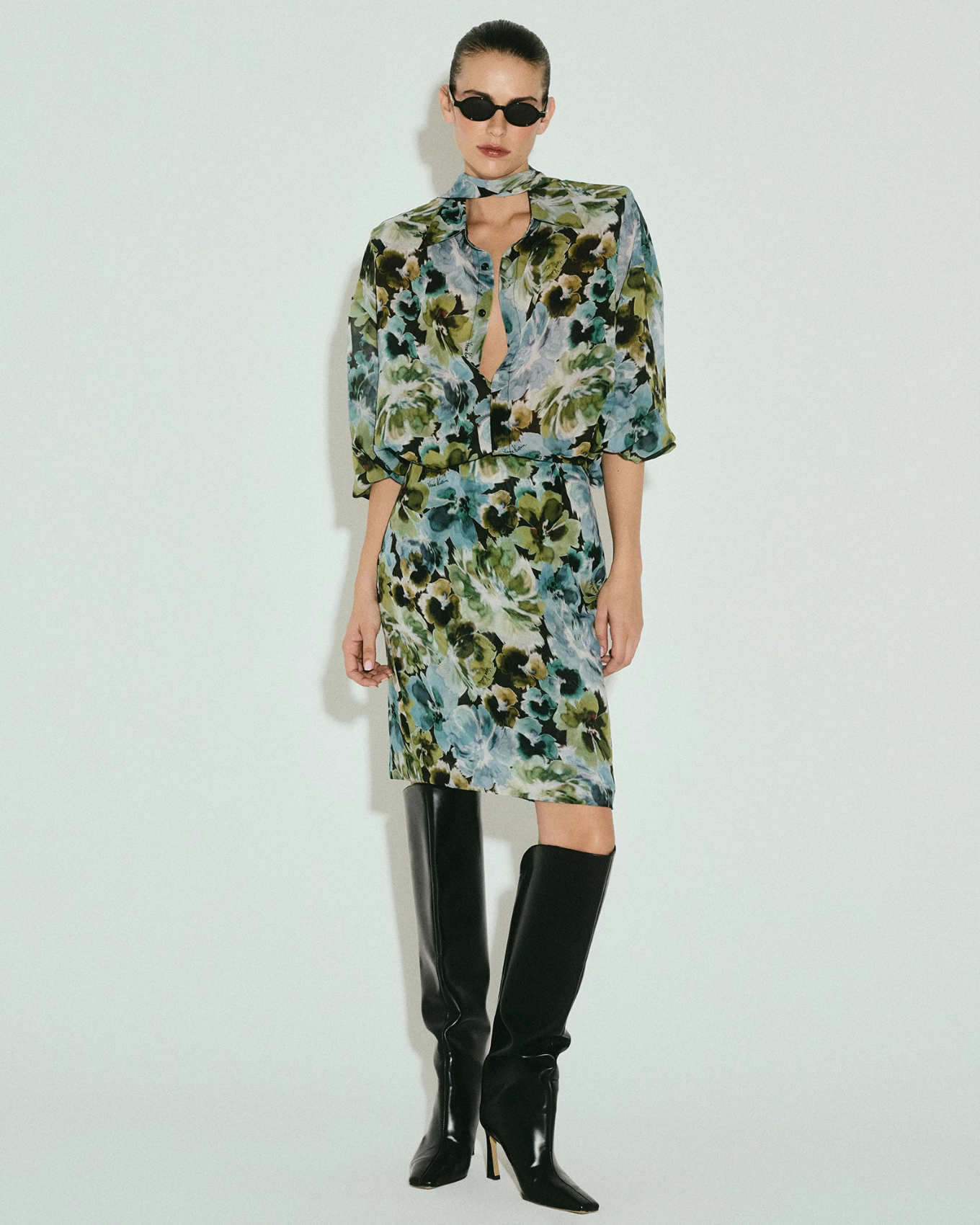 Picture of LAYERED FLORAL SKIRT SET