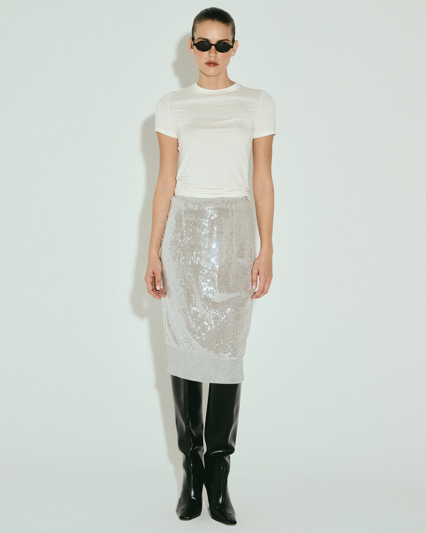 Picture of TWO-PIECE SEQUIN SKIRT
