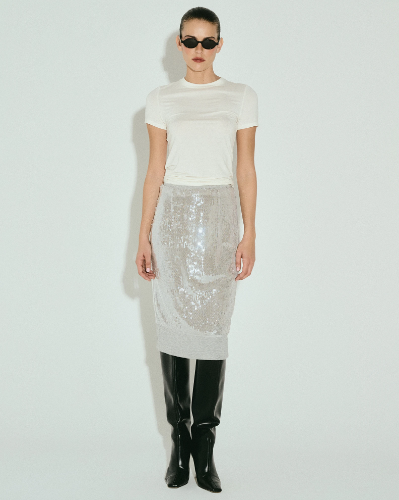 Picture of TWO-PIECE SEQUIN SKIRT