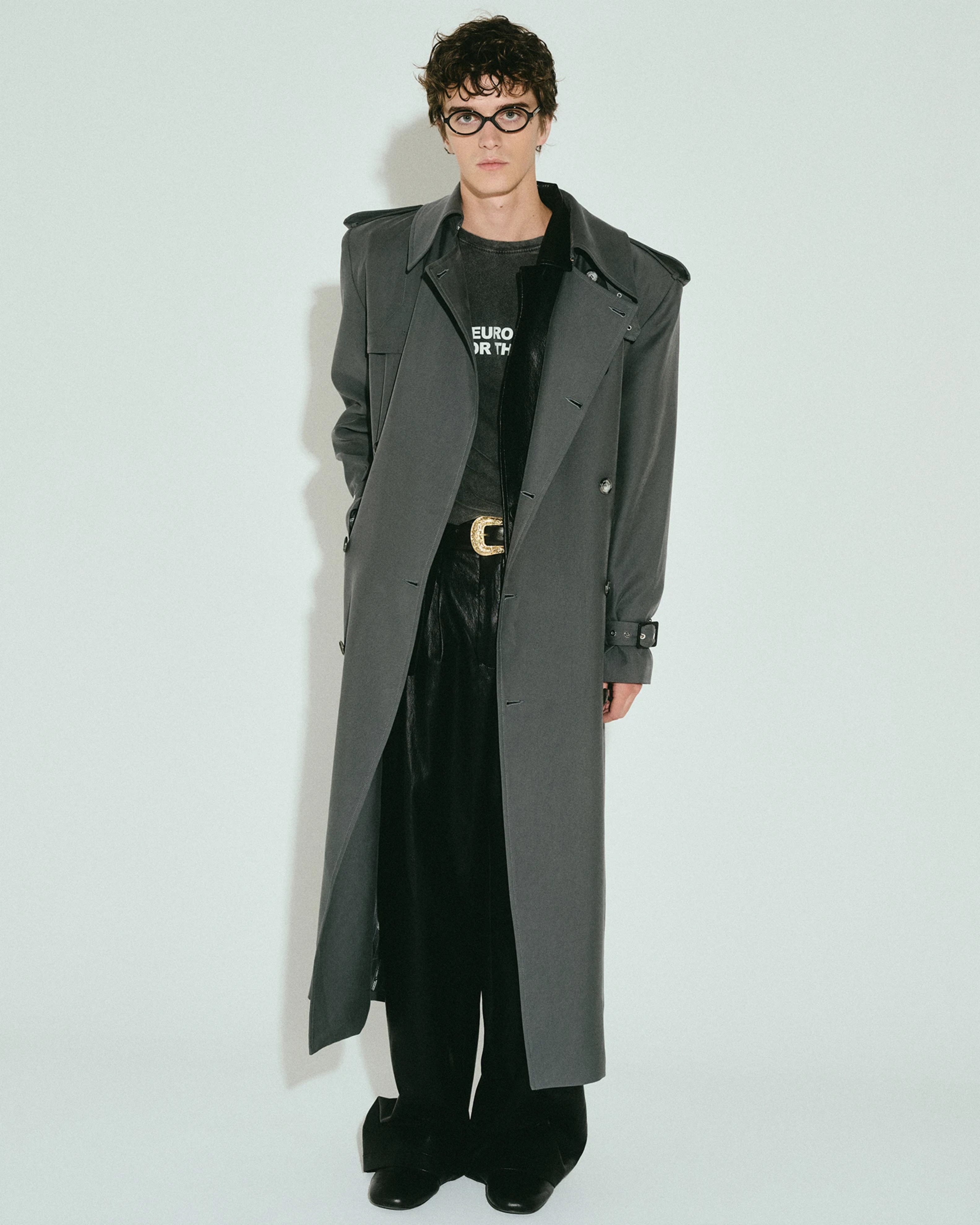 Picture of MEN'S CHARCOAL TRENCH COAT