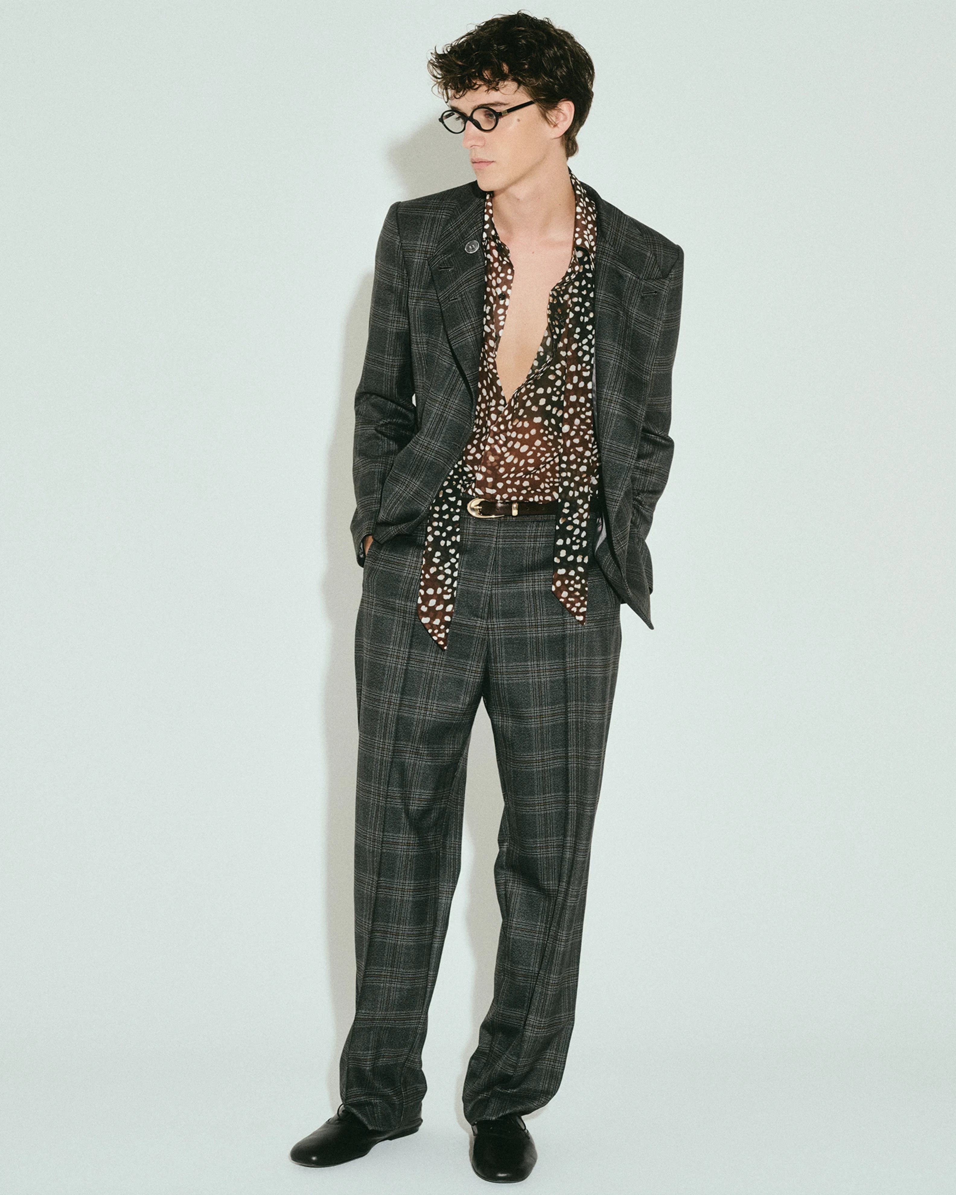 Picture of MEN'S TAILORED CHECK SUIT PANTS