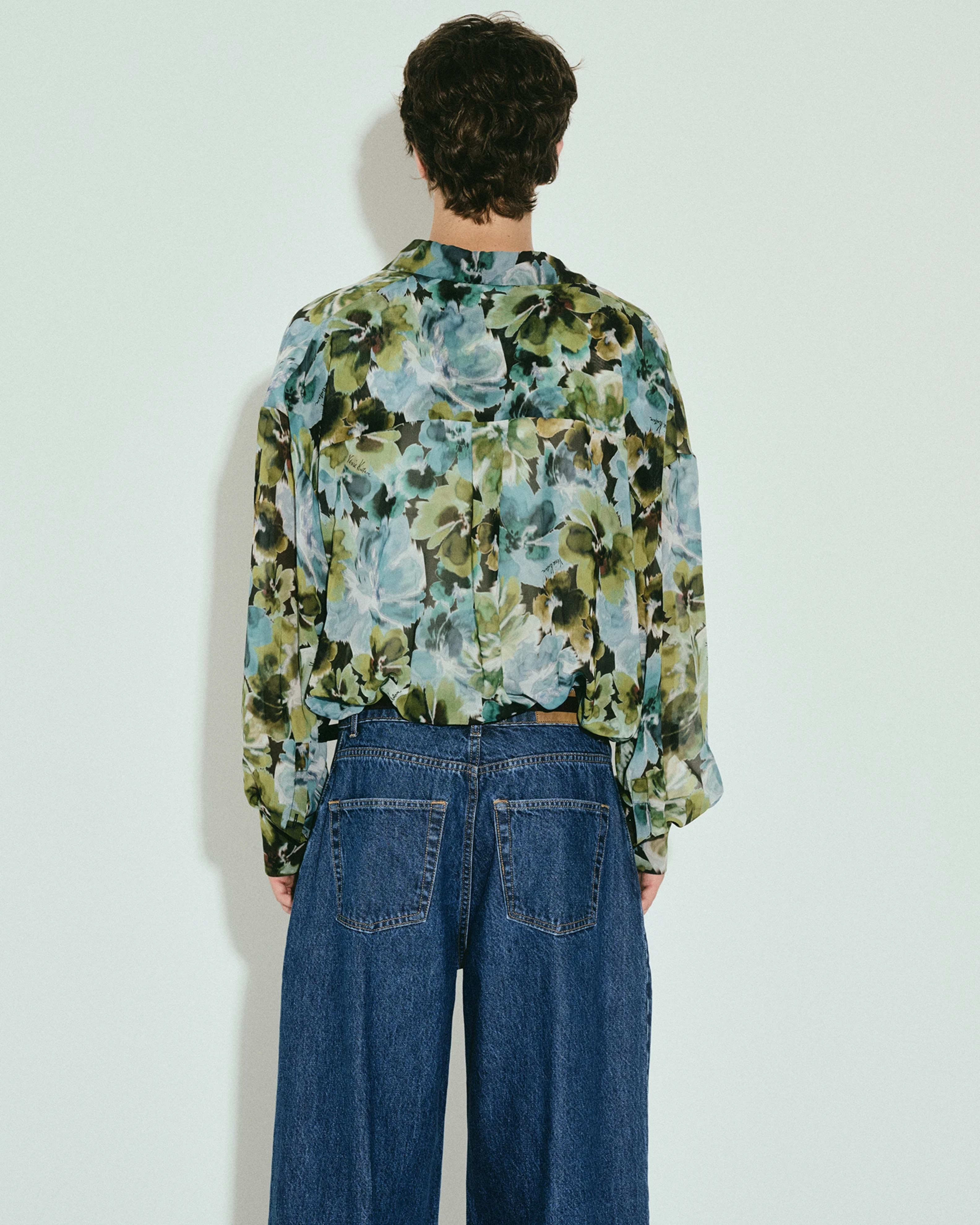 Picture of MEN'S WATERCOLOUR FLORAL OS SHIRT