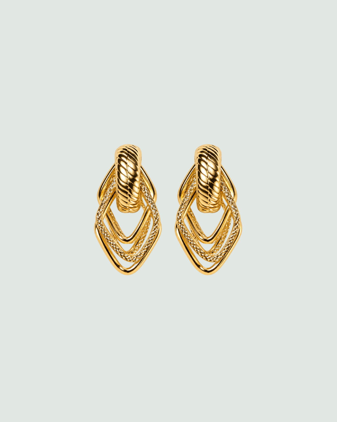 Picture of FUSION GOLDEN EARRINGS