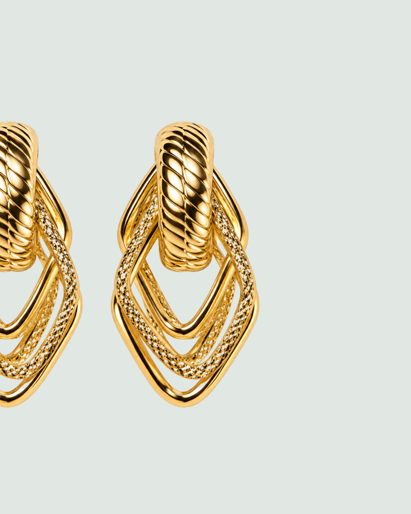 Picture of FUSION GOLDEN EARRINGS
