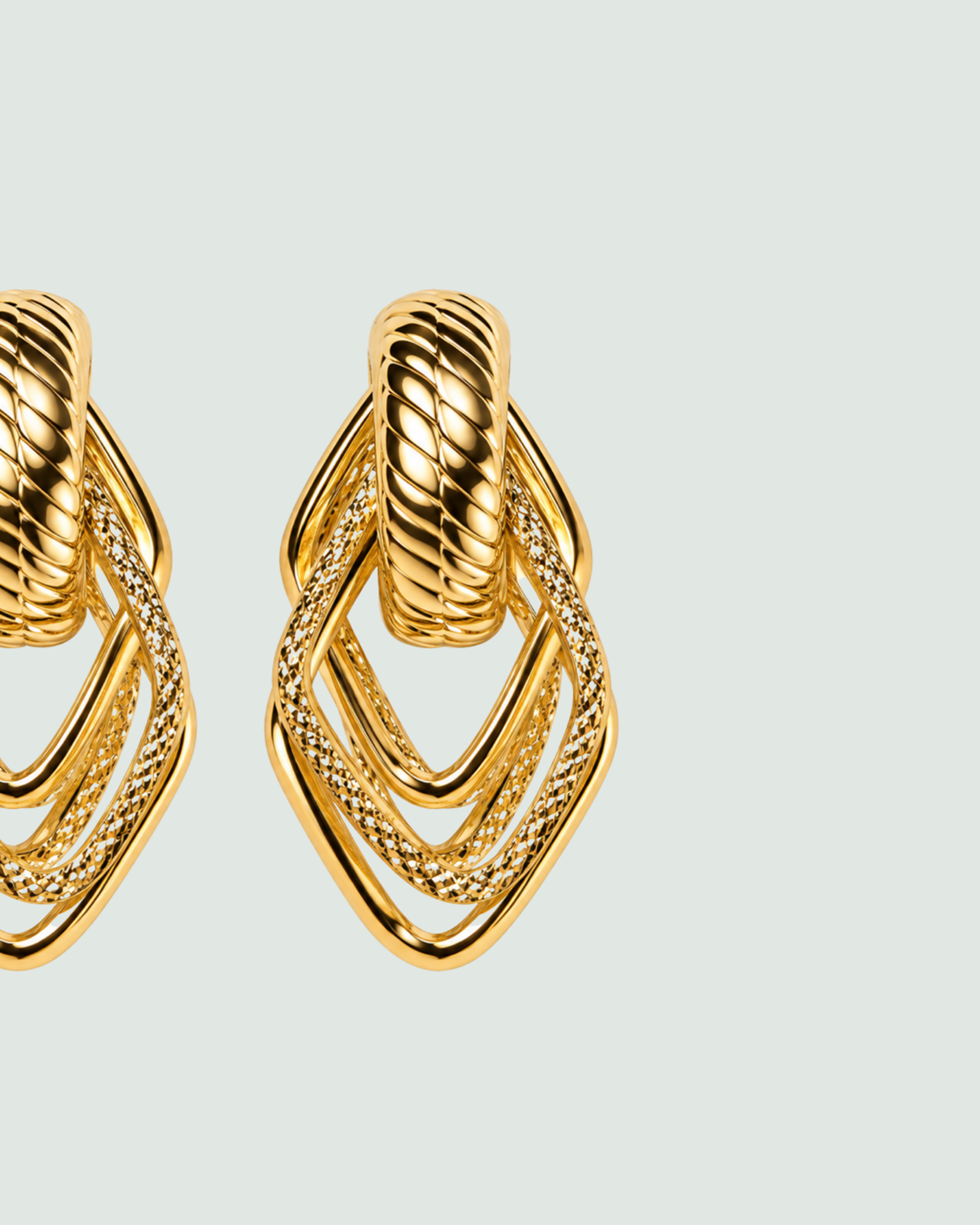 Picture of FUSION GOLDEN EARRINGS