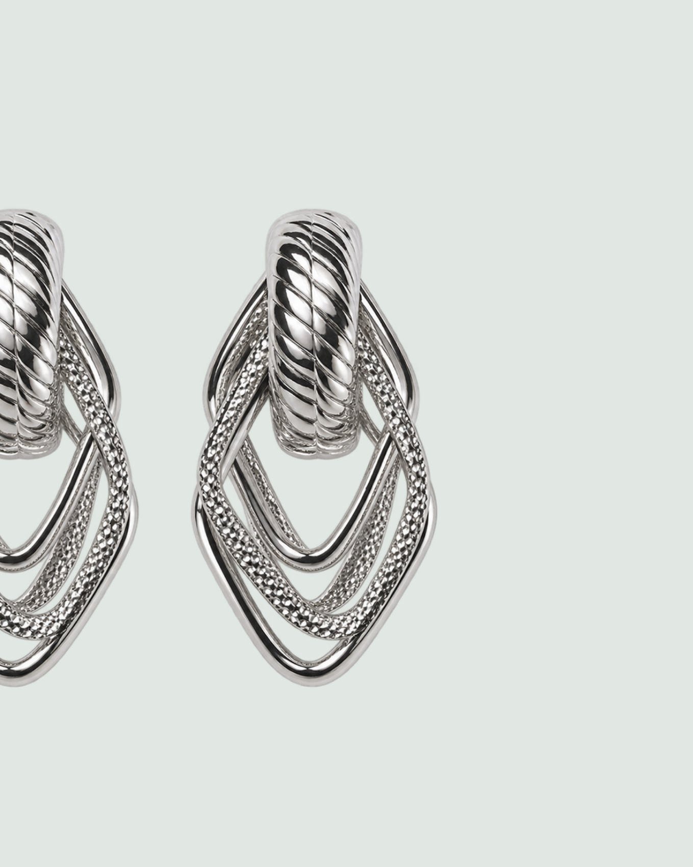 Picture of FUSION SILVER-TONE EARRINGS