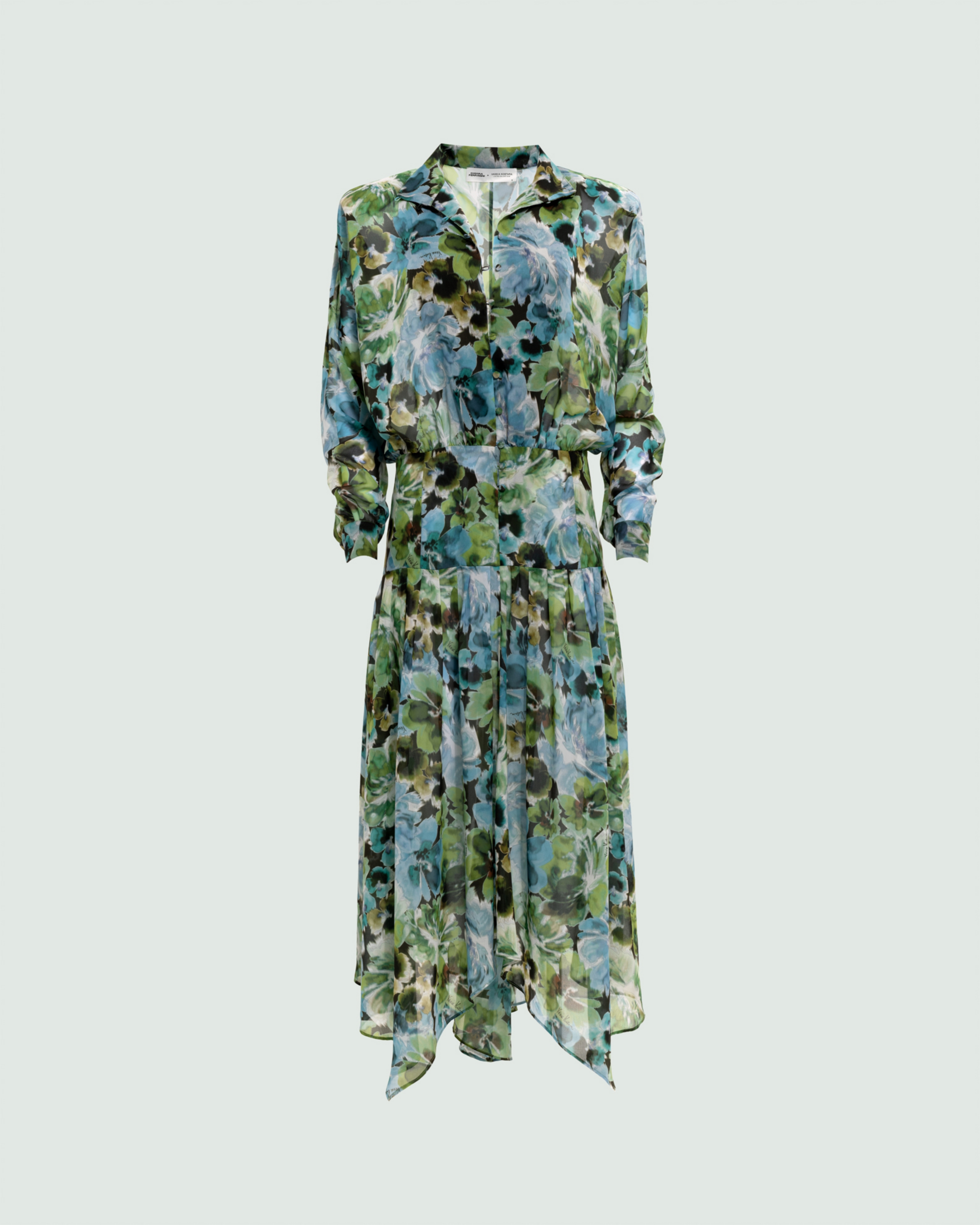 Picture of OCTOBER BLOOM ASYMMETRICAL DRESS